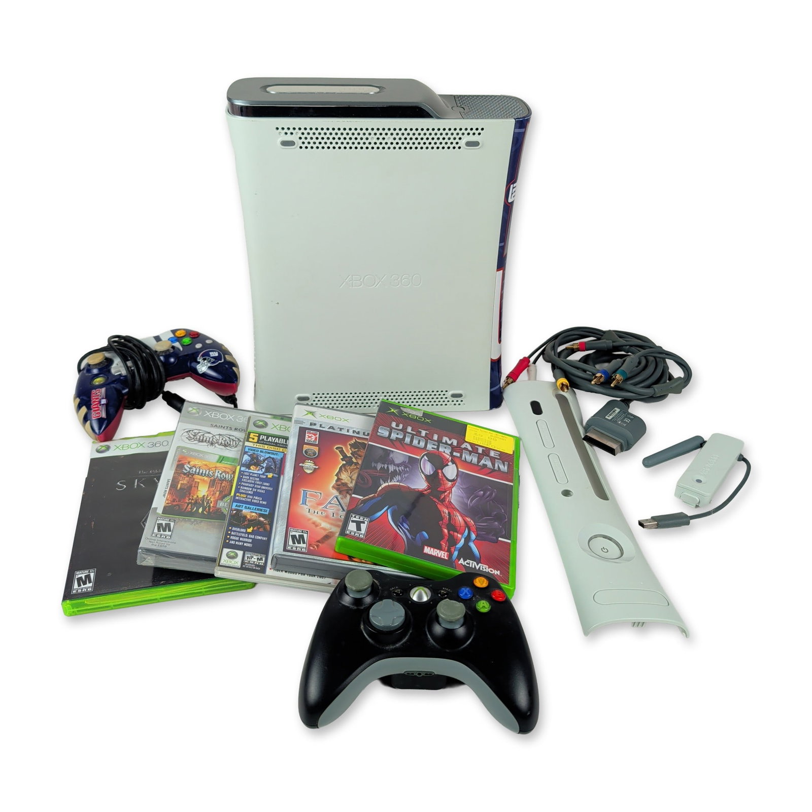 Microsoft Xbox 360 Console, New York Giants Accessories, and Video Game Bundle (1 of 4)