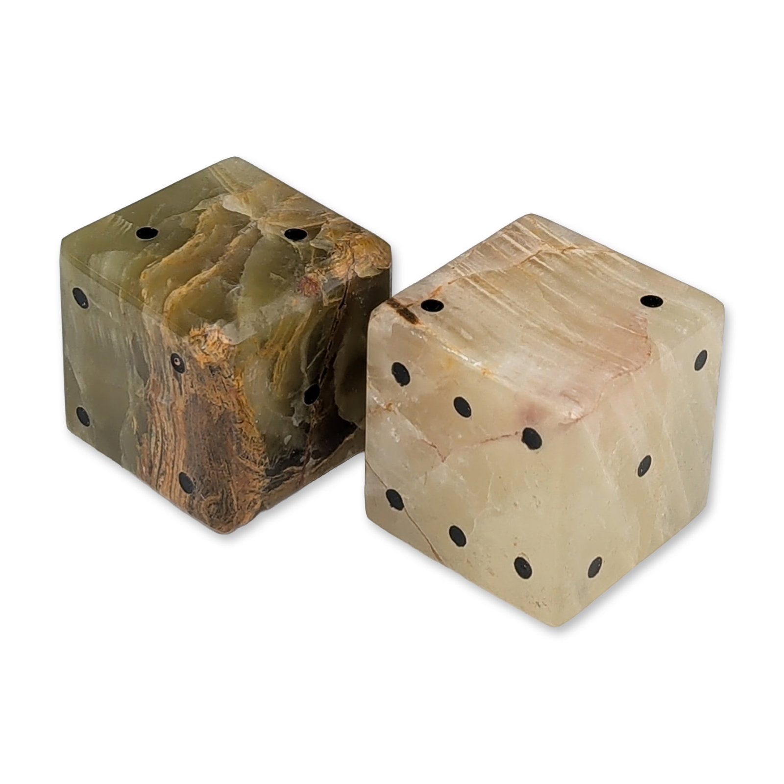 Pair of Banded Onyx Decorative Dice (1 of 5)