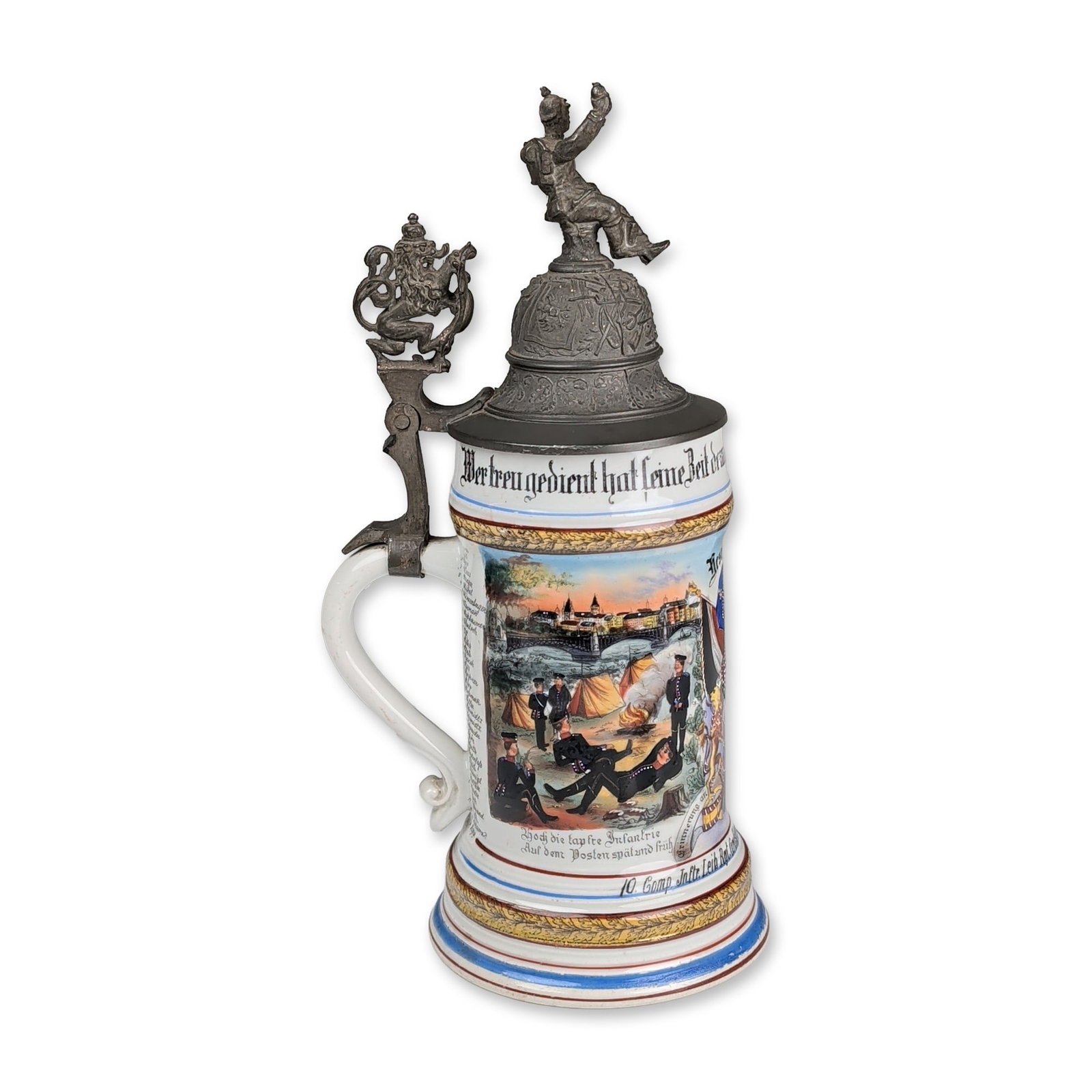 Imperial German Bavarian Infantry Lifeguard Regiment Reservist Stein (1 of 5)