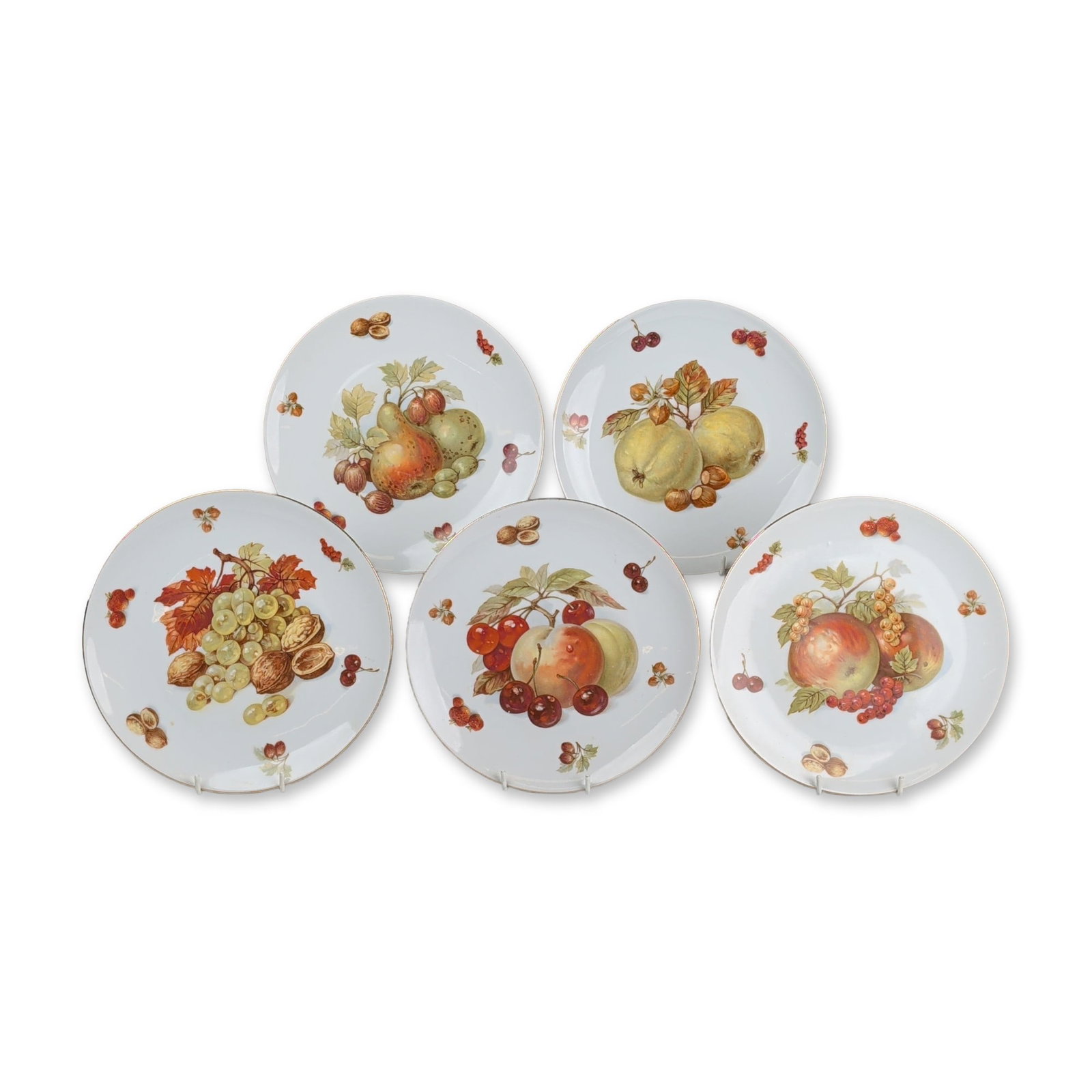 5pc Seltmann Weiden Bavarian Porcelain Fruit Dessert Plates (1 of 4)