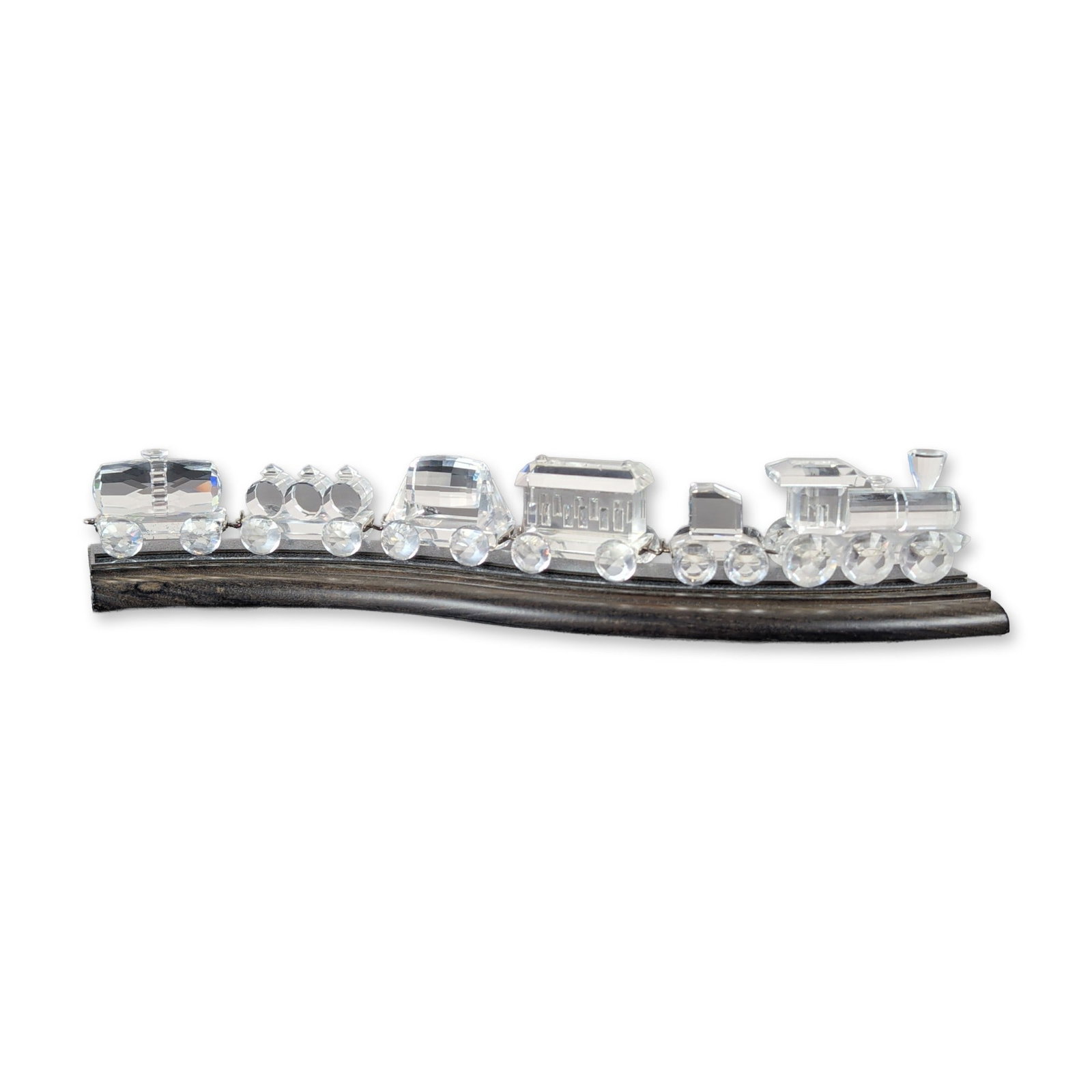 7pc Swarovski Silver Crystal Miniature Train Collection (1 of 5)