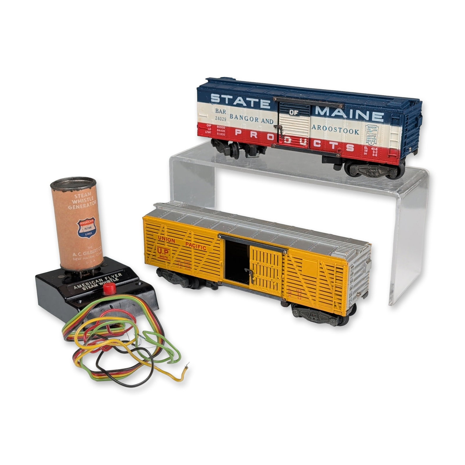Three Gilbert American Flyer 3/16 Scale Trains- 24029, XA-11666 & 24076 (1 of 4)