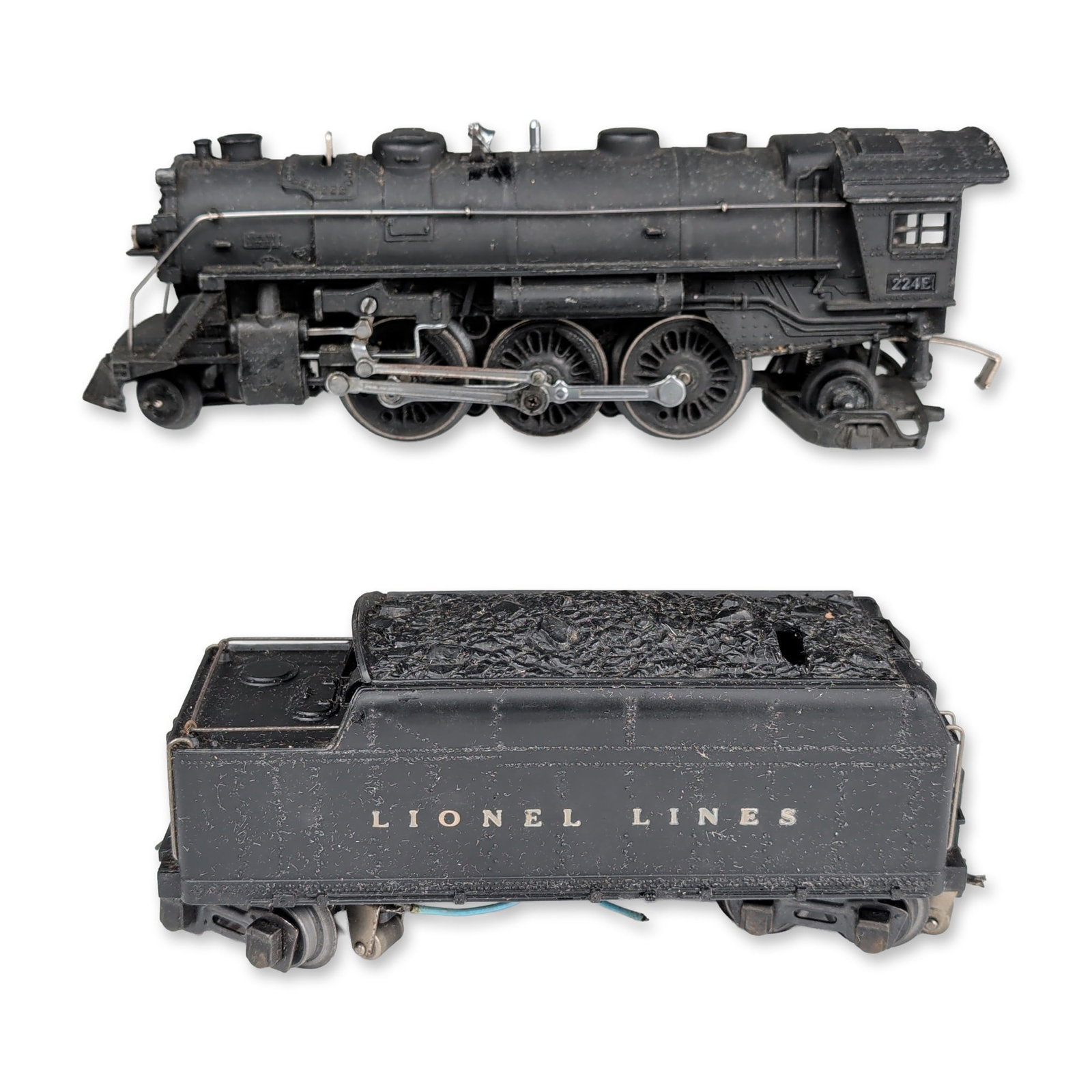 2pc Lionel Electric Train, Pre-War 224E Locomotive & 2224W Tender (1 of 4)