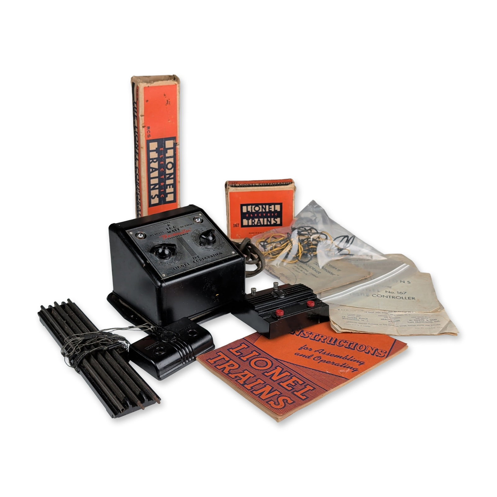5pc Lionel Electric Train Accessories - Type R Trainmaster Transformer and Controller Collection (1 of 4)