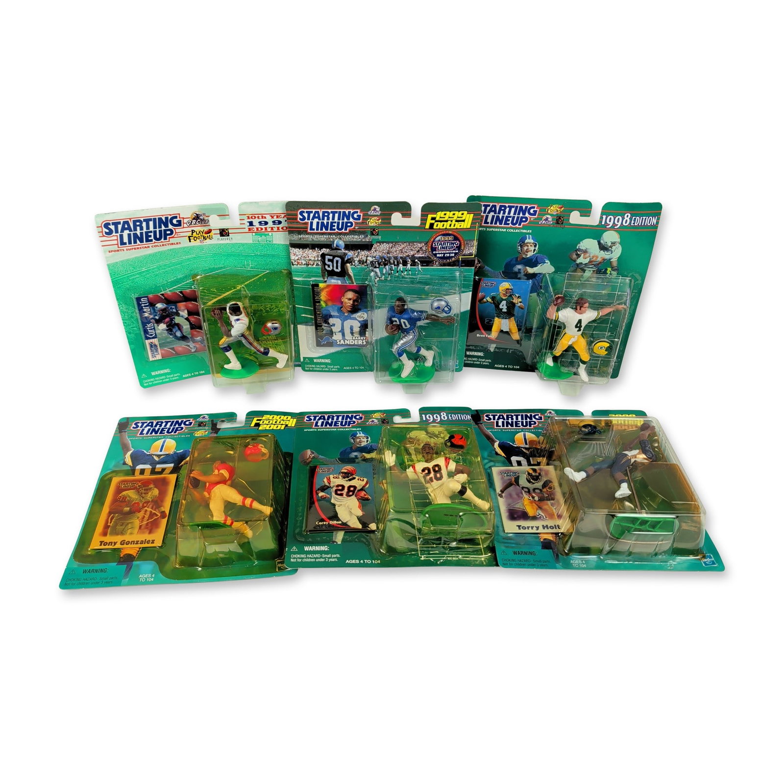 6pc NFL Kenner and Hasbro Starting Lineup Action Figure Collection (1 of 7)