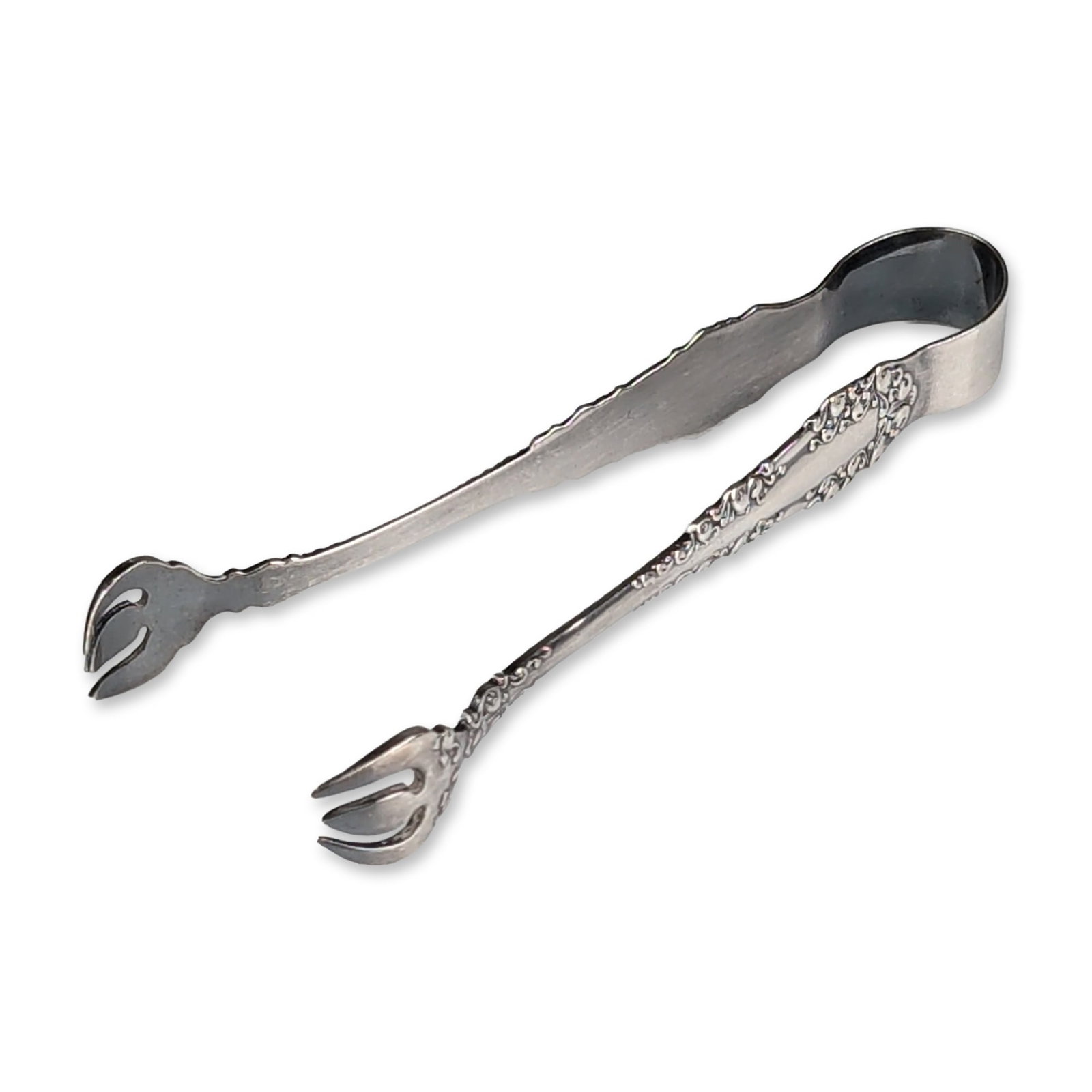 Rogers Bros Silver-Plated Sugar Tongs, Tudor Pattern (1 of 4)