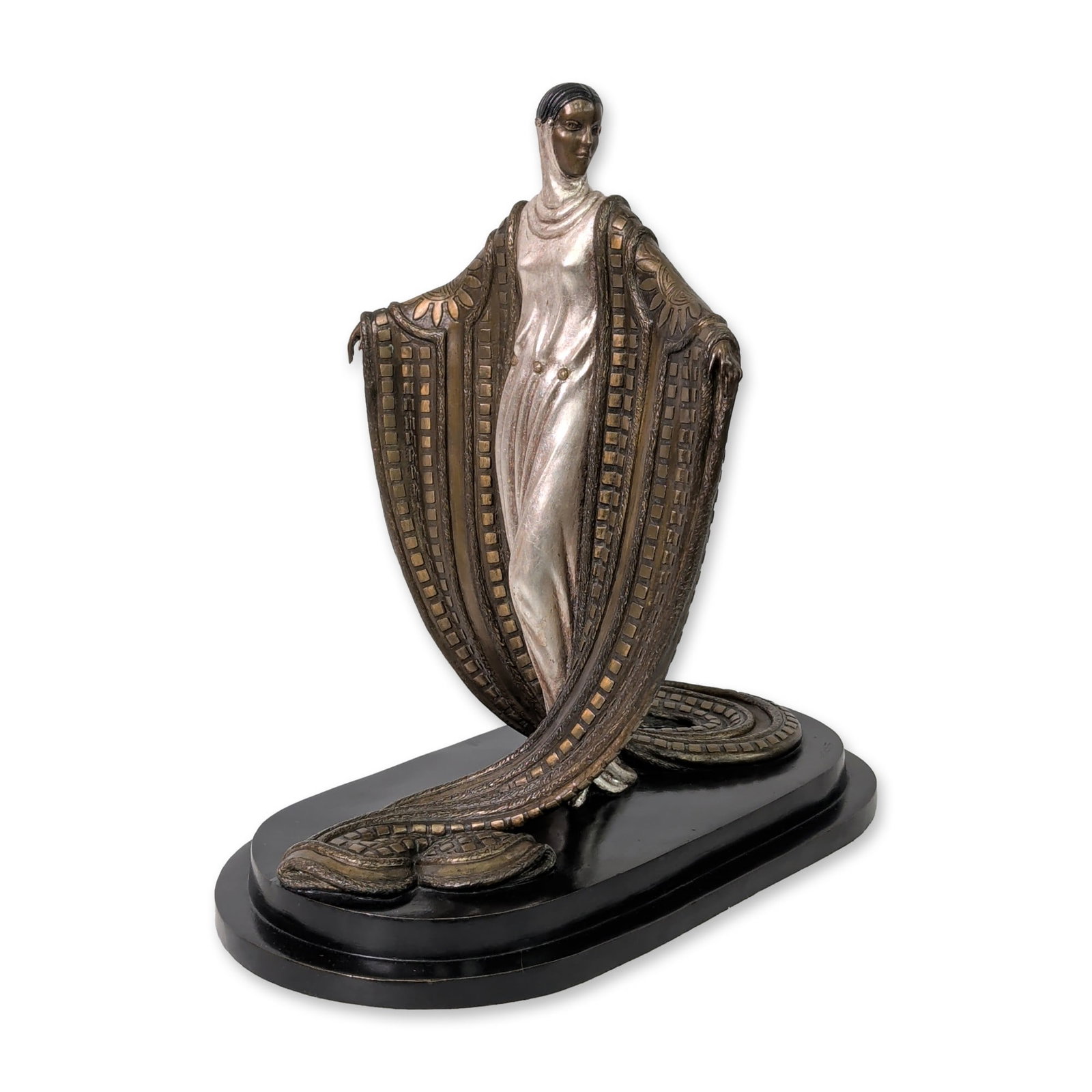 Erte (Russian/French, 1892-1990), Art Deco Polychrome Bronze Sculpture, Signed & Numbered (1 of 6)