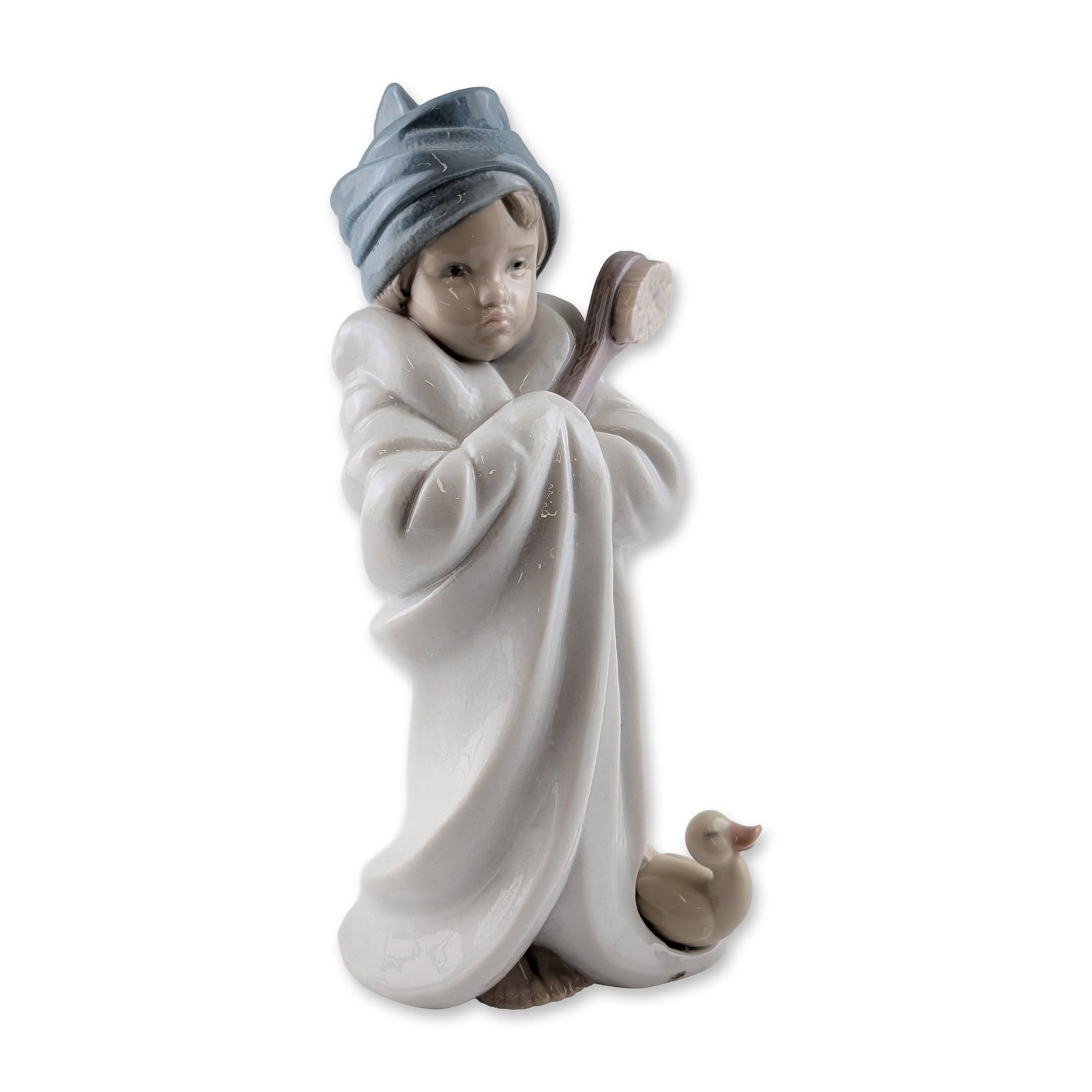 Lladro Spanish Glazed Porcelain Bundled Bather Figurine (1 of 4)