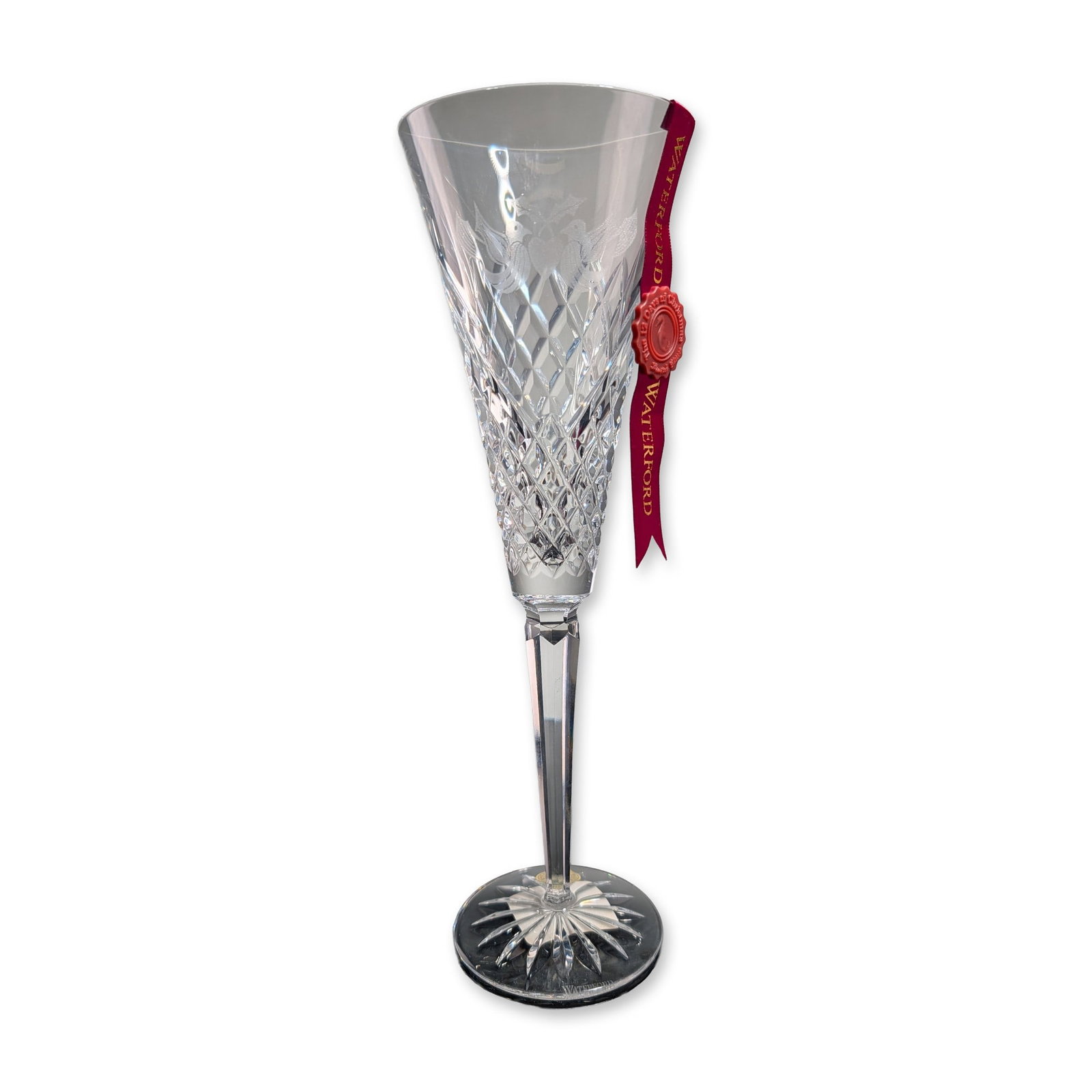 Waterford Crystal 12 Days of Christmas Fluted Champagne, Two Turtle Doves (1 of 5)