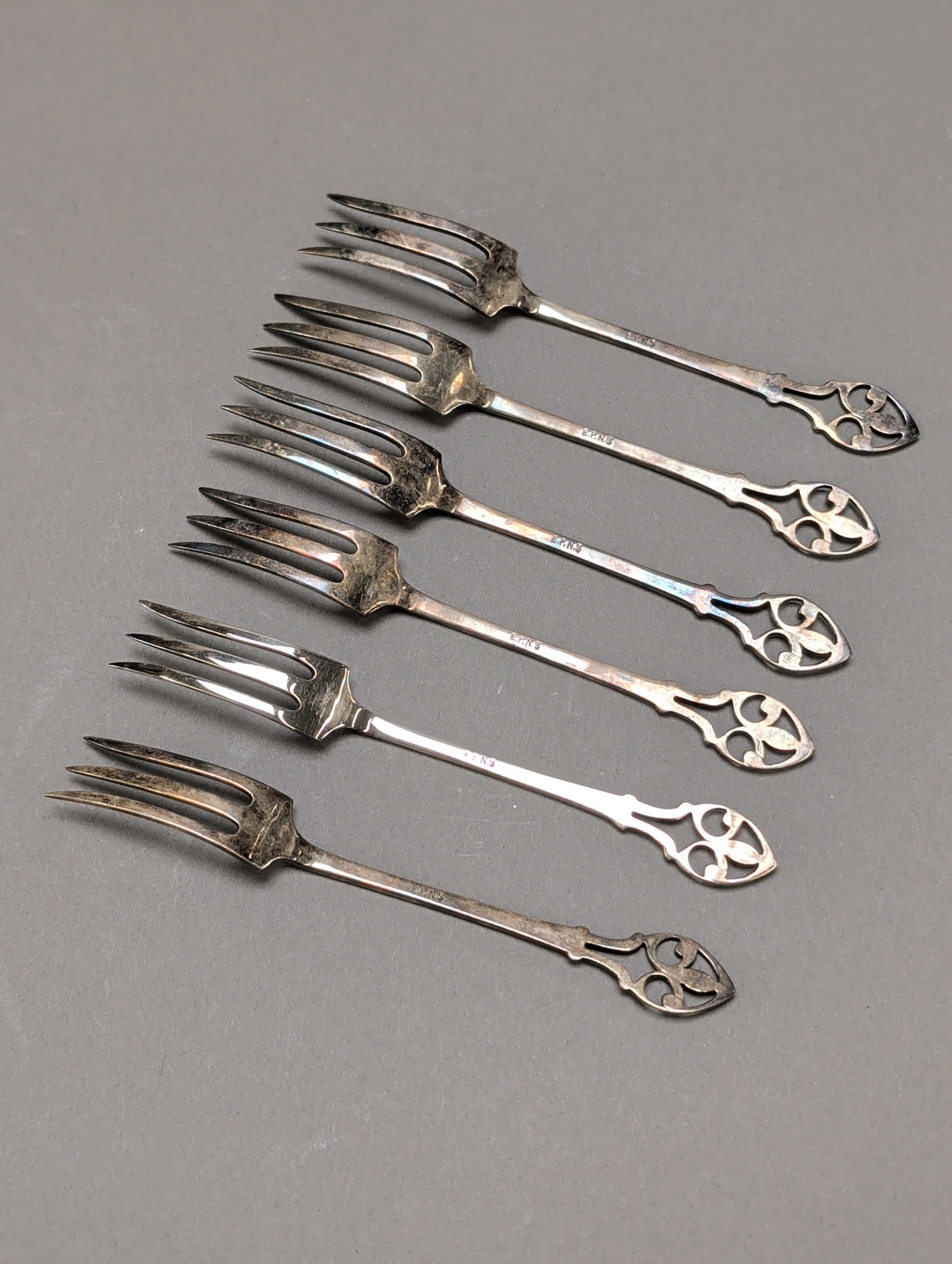 13pc EPNS Flatware Set with Case - 6