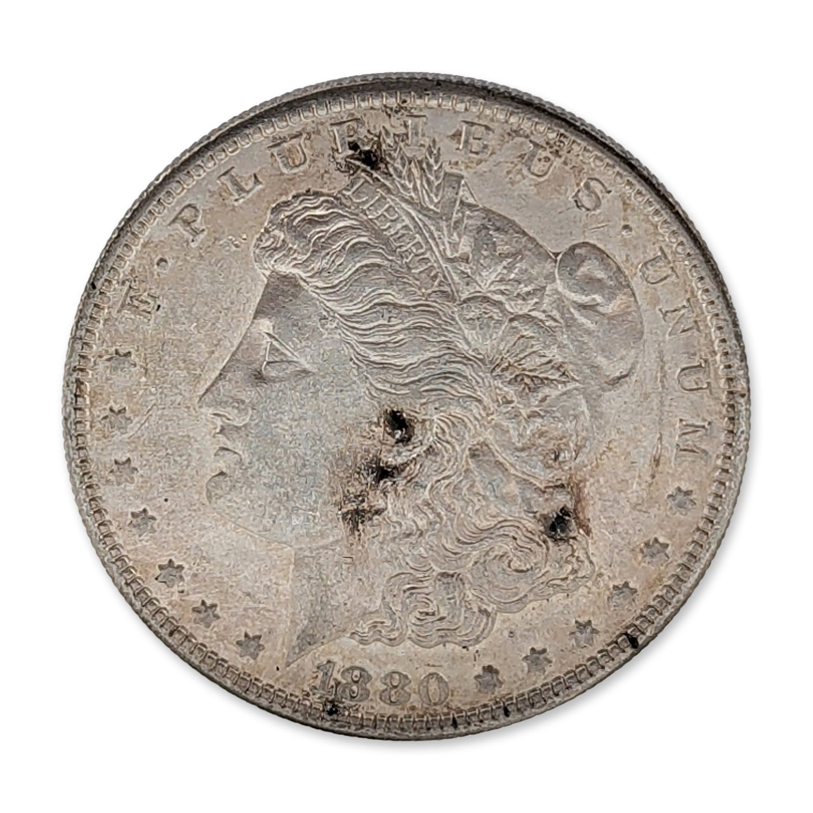 1880-S US Morgan Silver Dollar Coin (1 of 2)