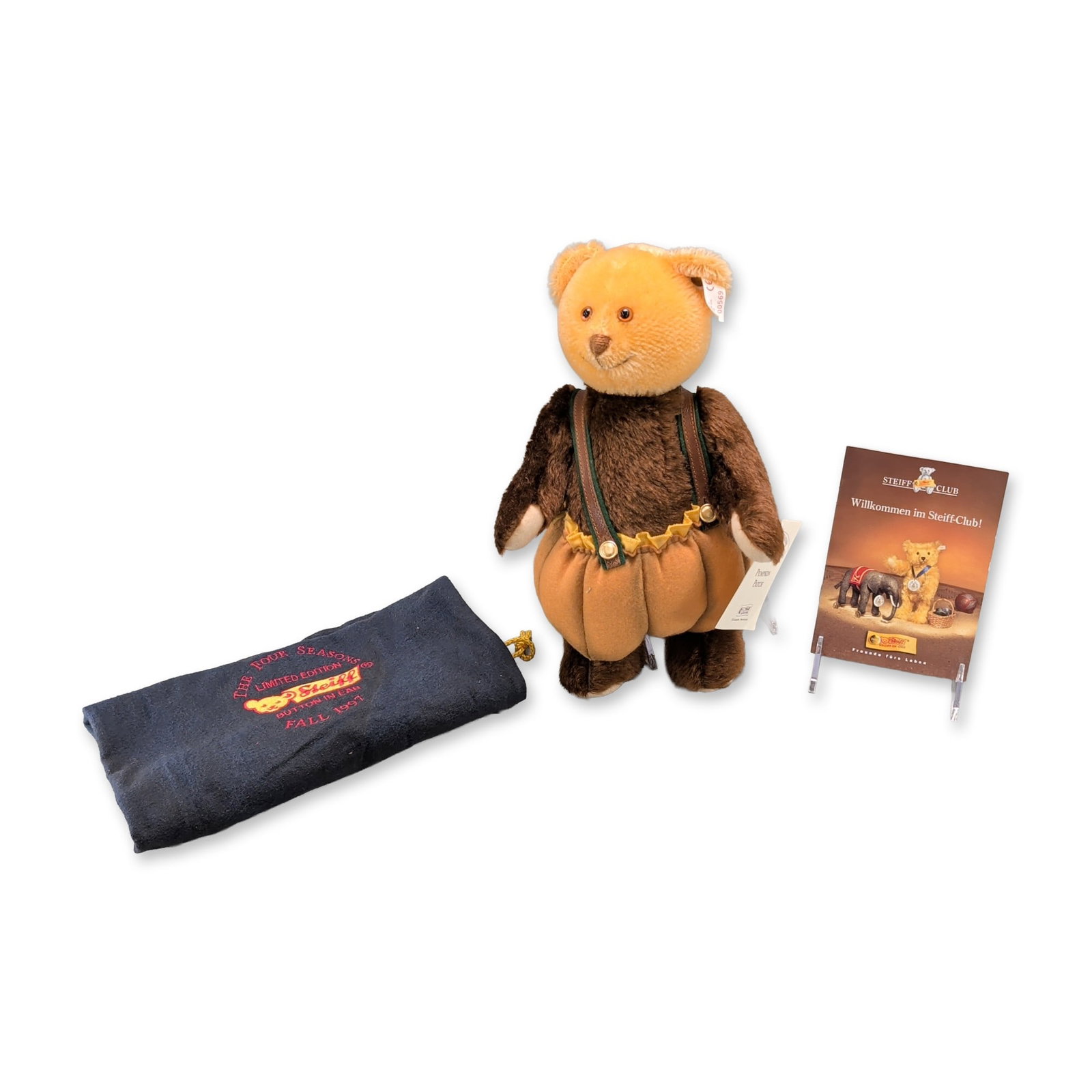 Steiff Four Seasons Pumpkin Patch Limited Edition Bear (1 of 4)
