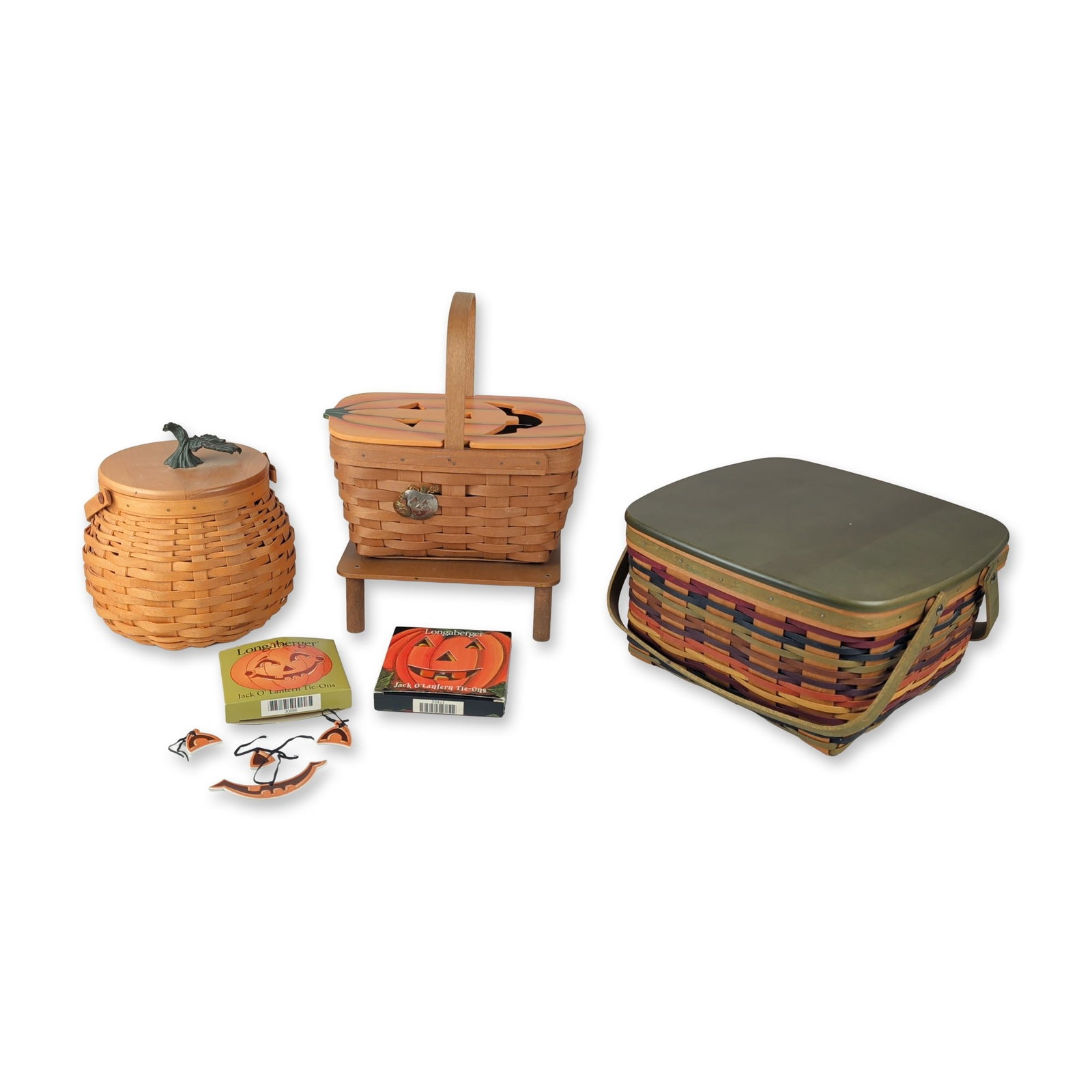 9pc Longaberger Seasonal Wood Baskets (1 of 5)