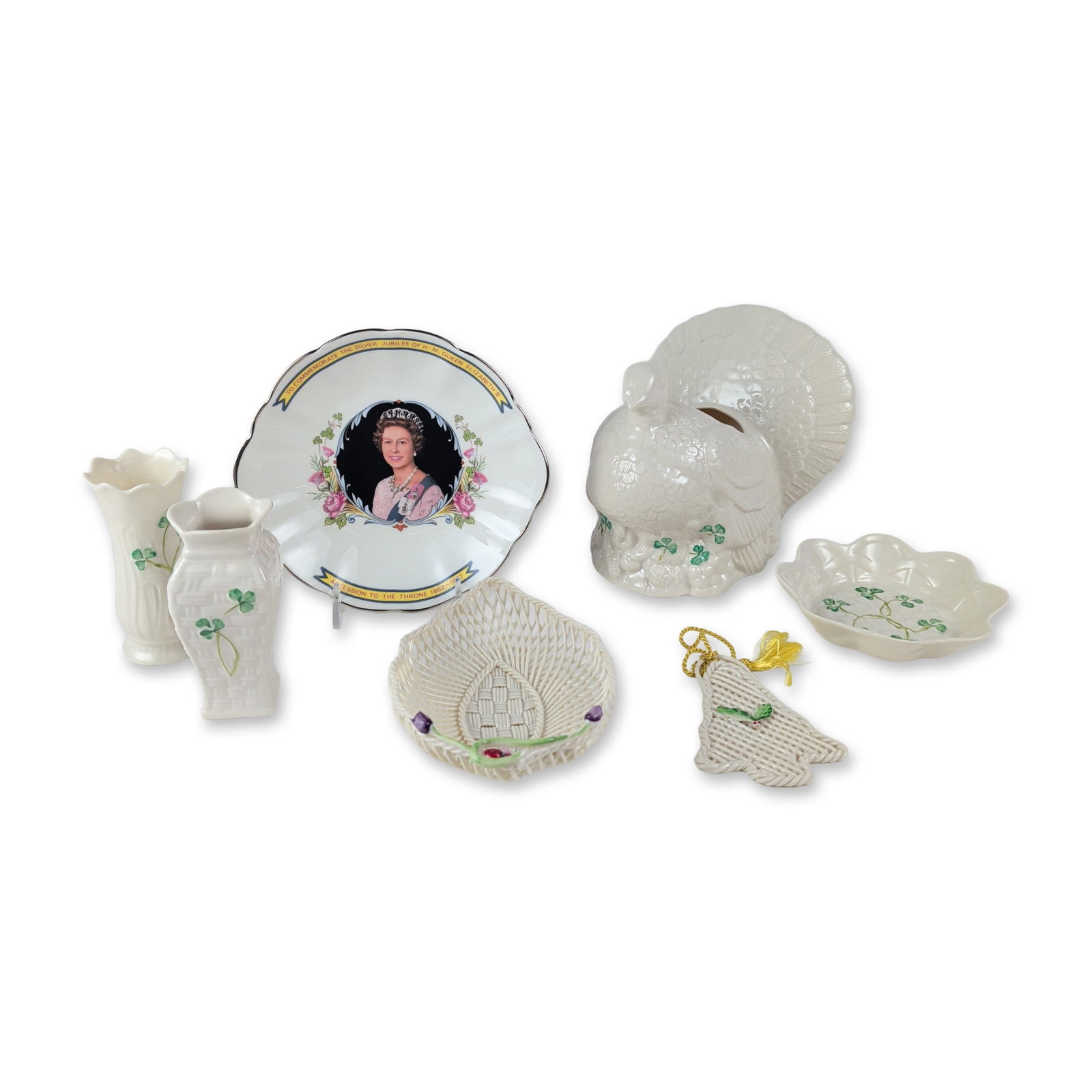 7pc Belleek and Coalport Commemorative Ceramics (1 of 5)