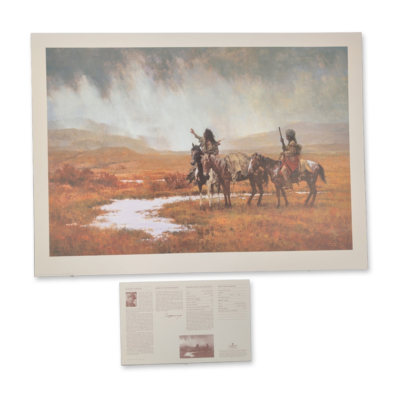 Howard Terpning, Spirit of the Rainmaker Signed Lithograph (1 of 6)