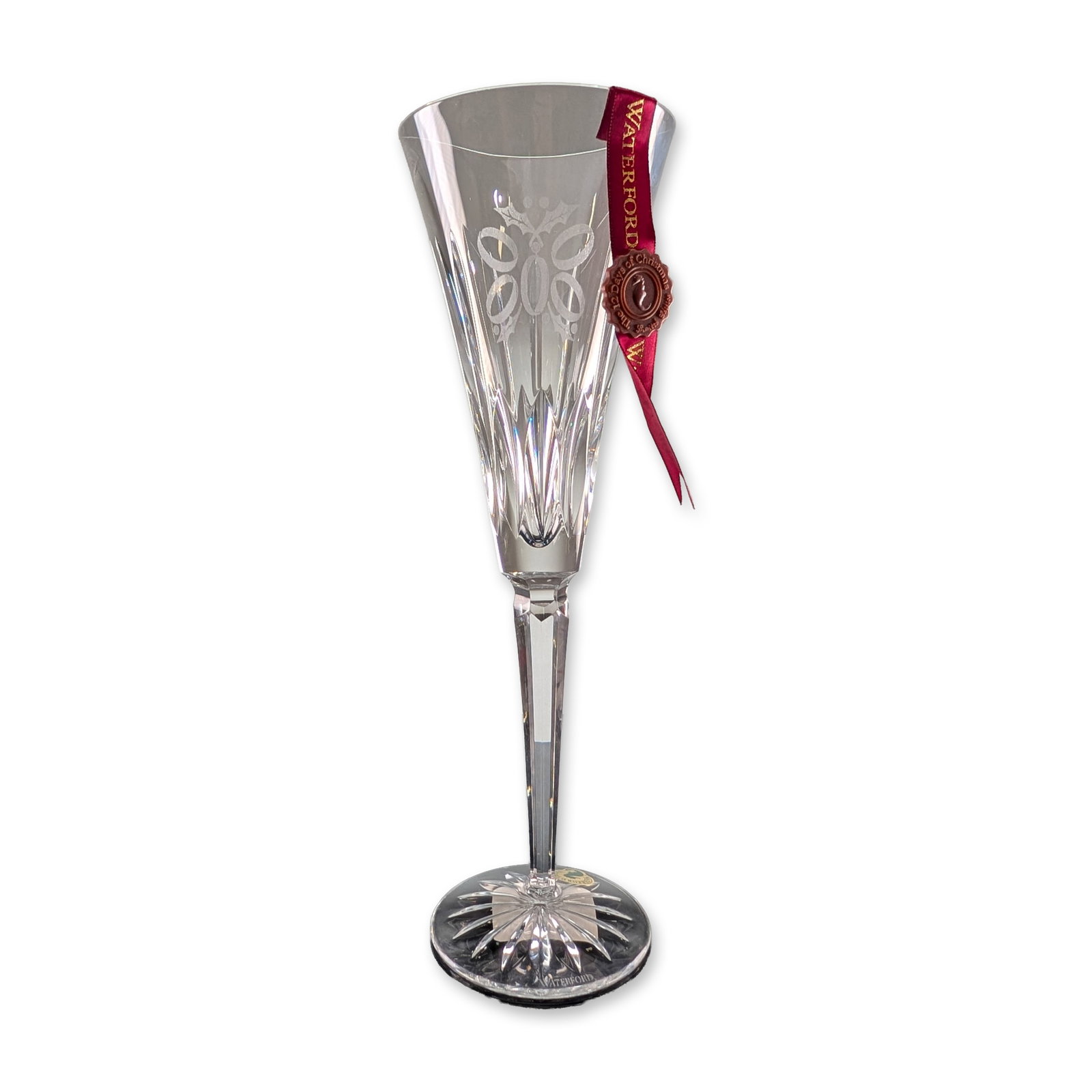Waterford Crystal 12 Days of Christmas Fluted Champagne, Five Gold Rings (1 of 6)
