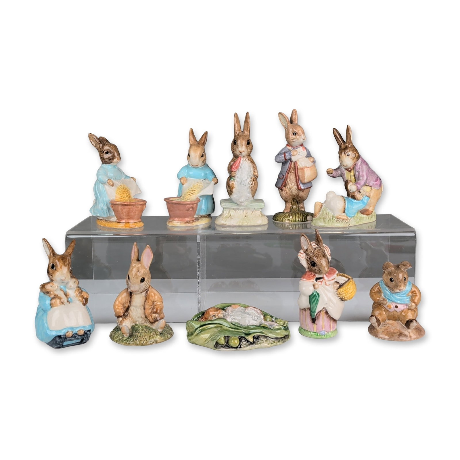 10pc Collection of Beswick Beatrix Potter Figurines (1 of 3)