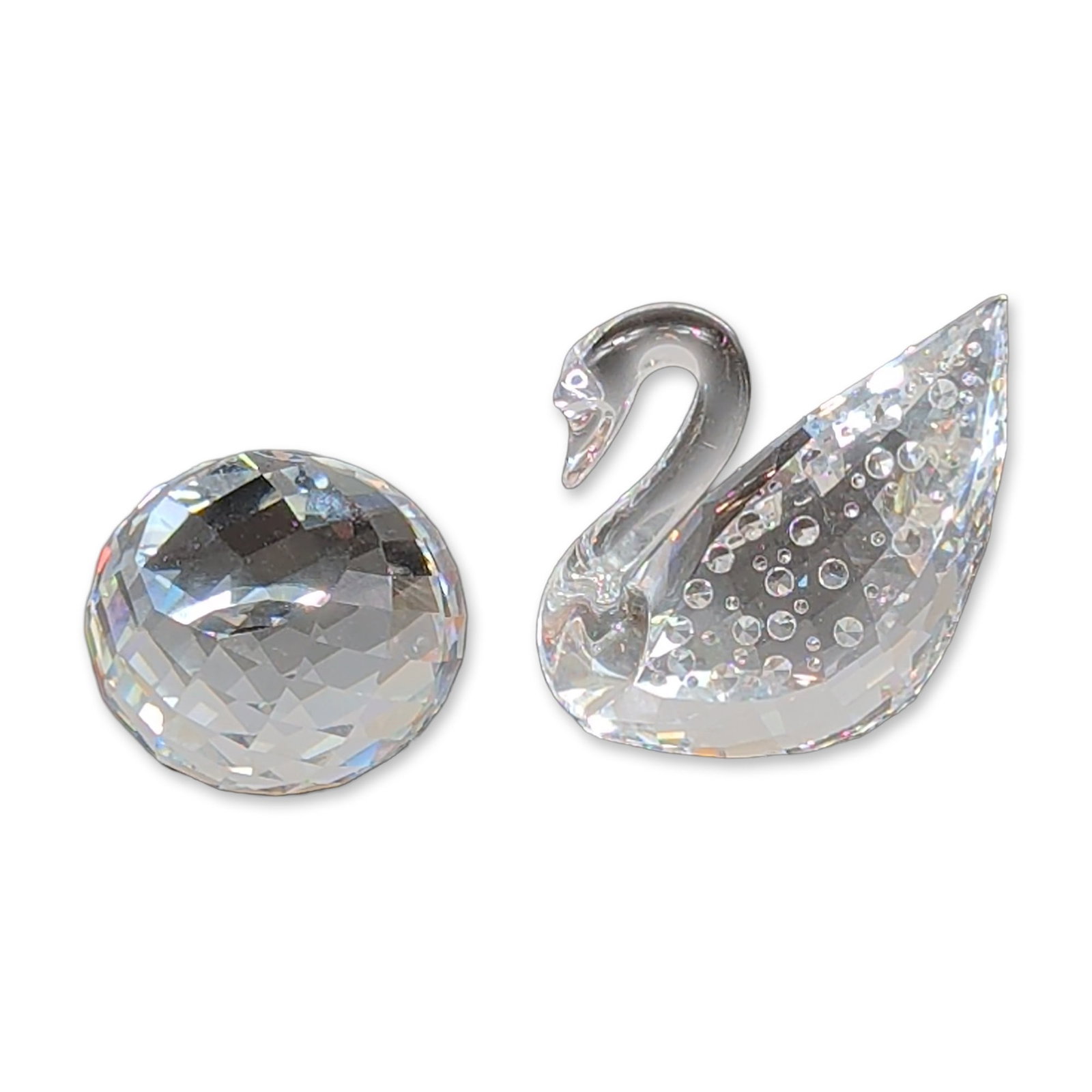 2pc Swarovski Centenary Swan Crystal Figurine Set (1 of 6)