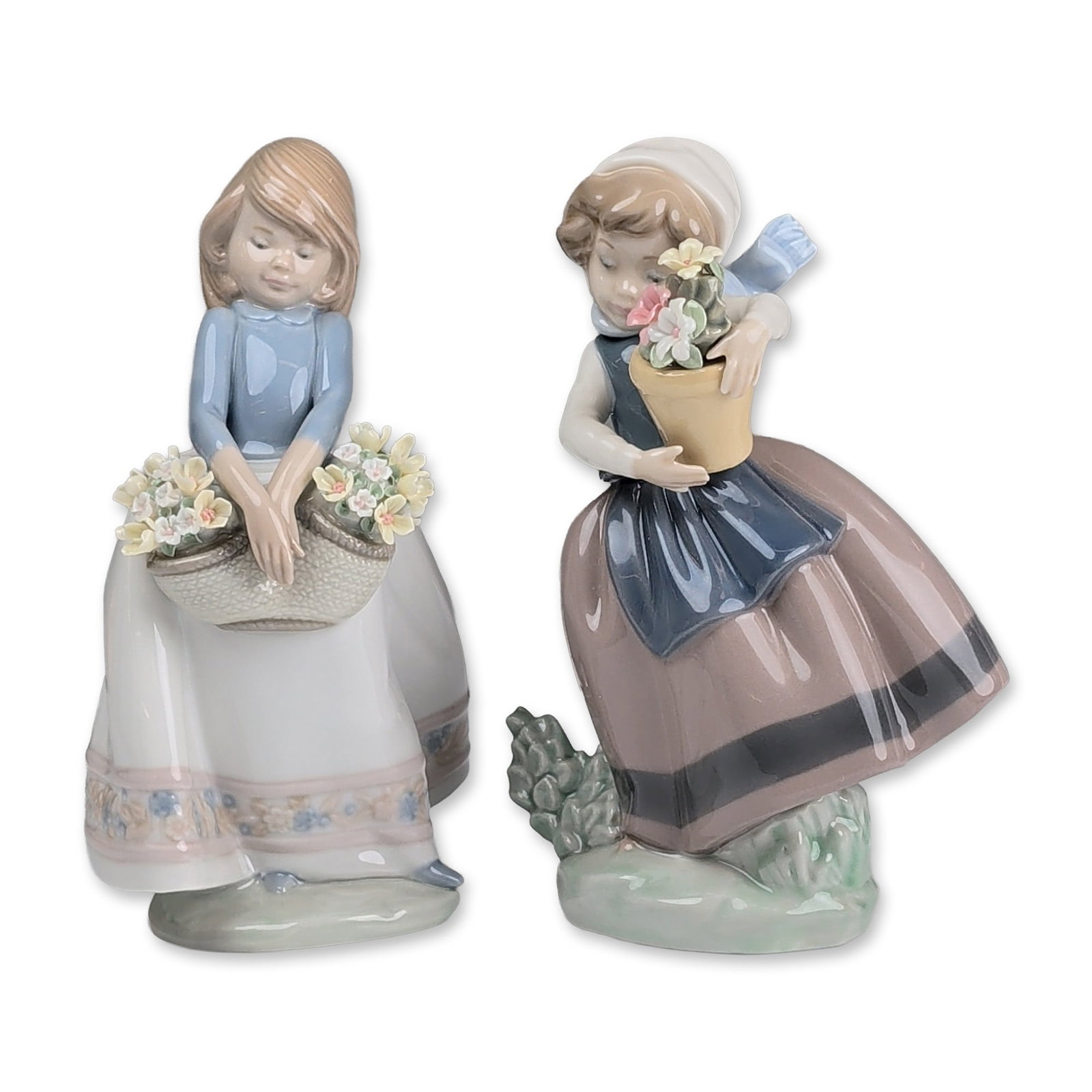 2pc Lladro Porcelain Figurines, May Flowers 01005467 & Spring is Here 01005223 (1 of 4)