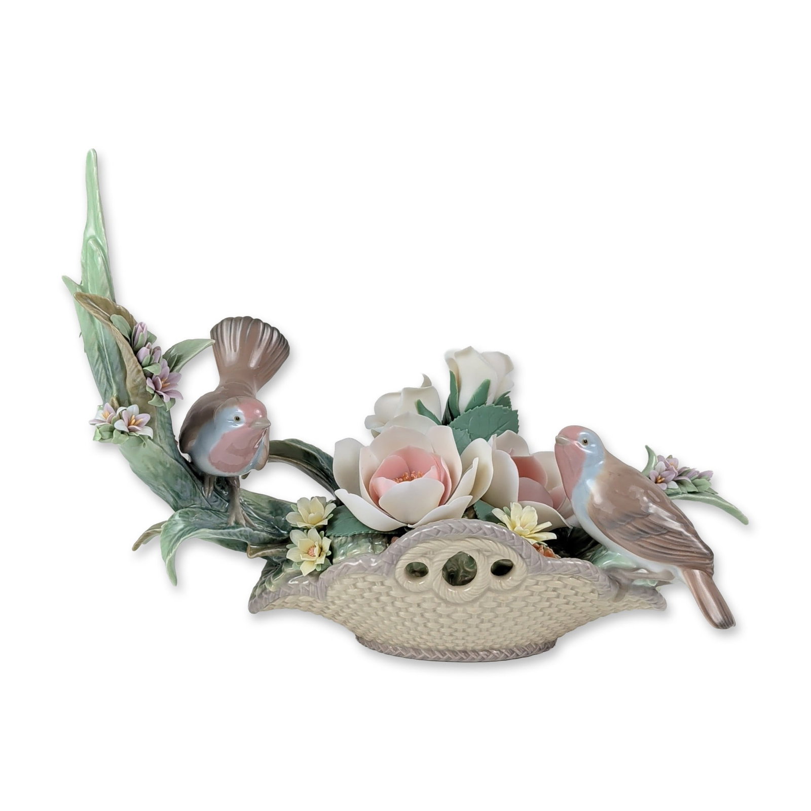 Lladro Floral Serenade Porcelain Bird Figurine 1001877 (1 of 7)