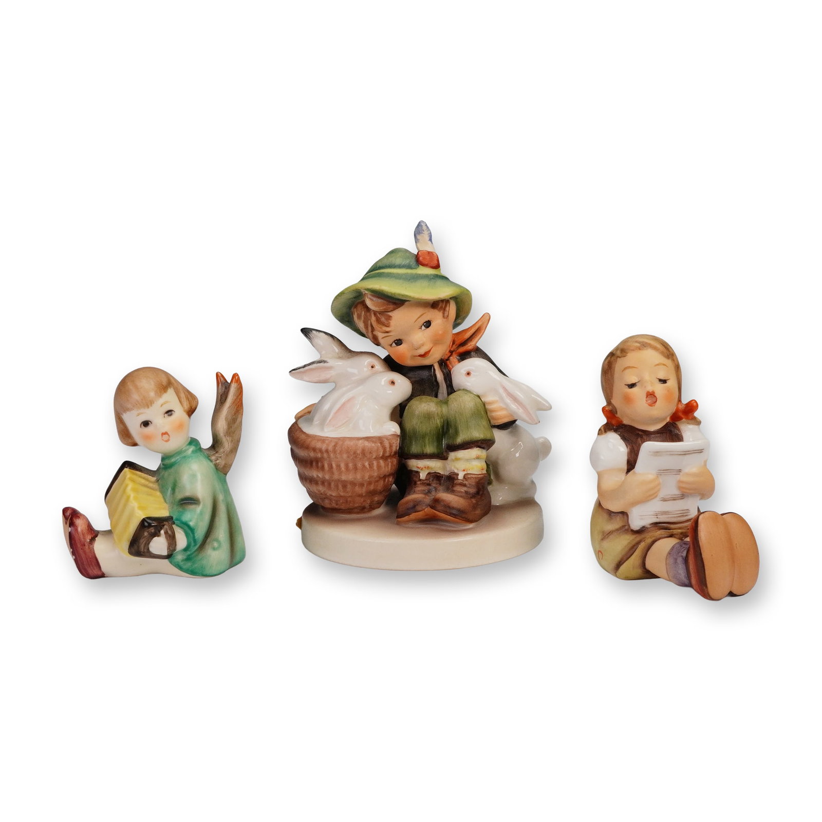 3pc Goebel Hummel Figurines, Playmates, Music and Angel (1 of 8)