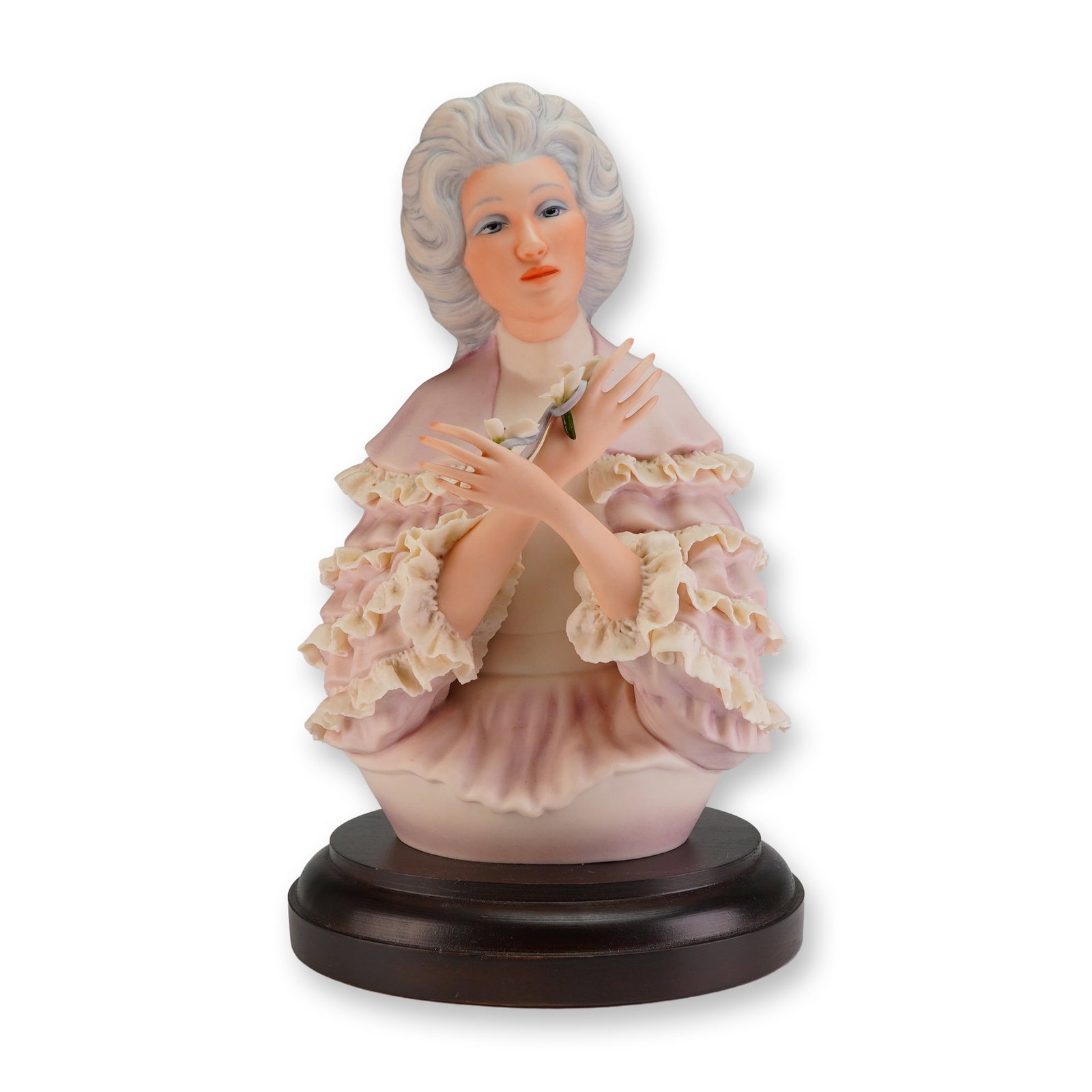 Goebel Helen Granger Young Porcelain Bust, Charlyne: This limited-edition, 47 of 500, bisque porcelain bust titled Charlyne and its accompanying certificate of authenticity (COA). The figurine was produced by Goebel, U.S.A. in 1980, designed by artist H
