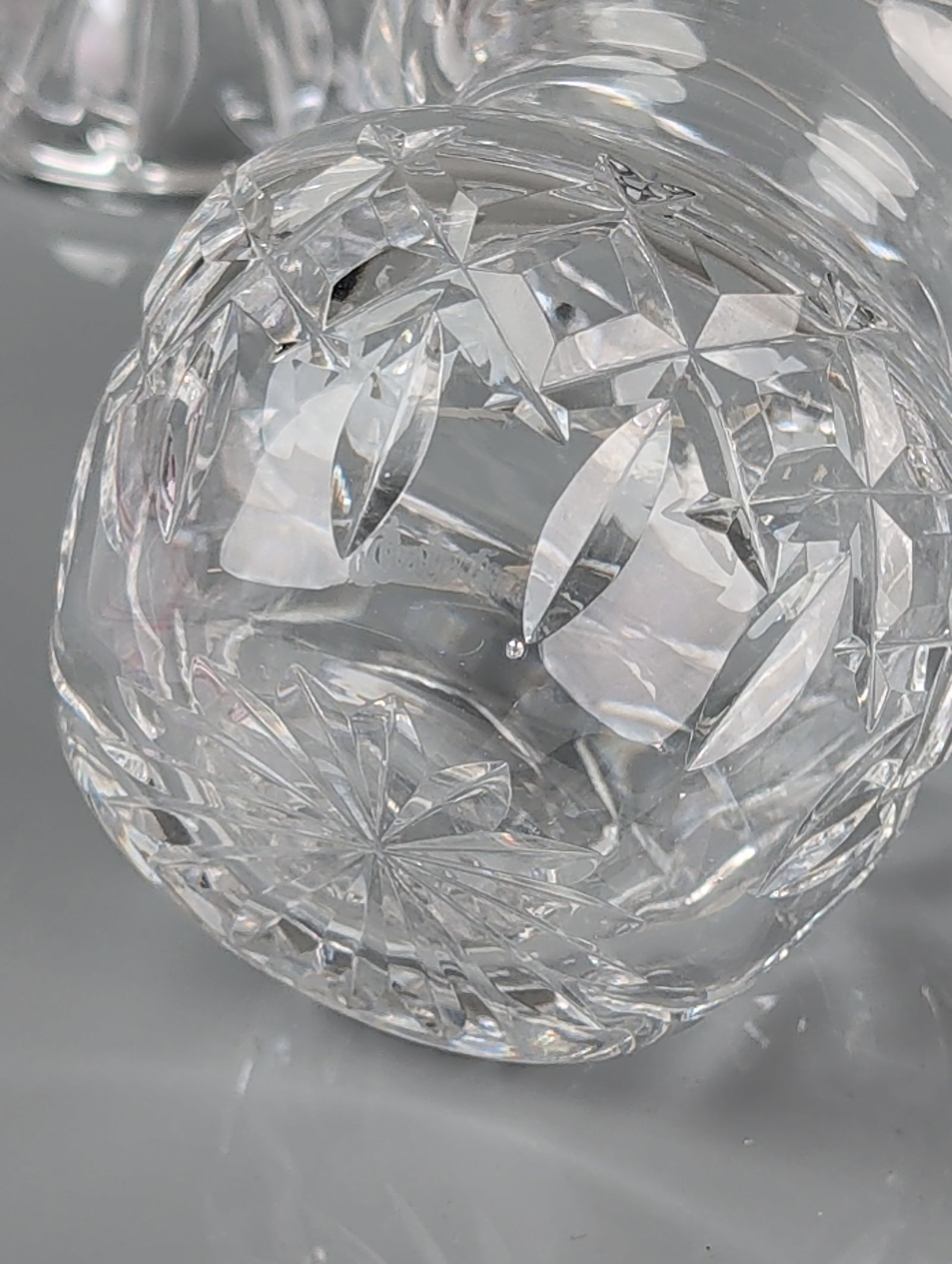 5pc Cut Glass Tableware Group - 5