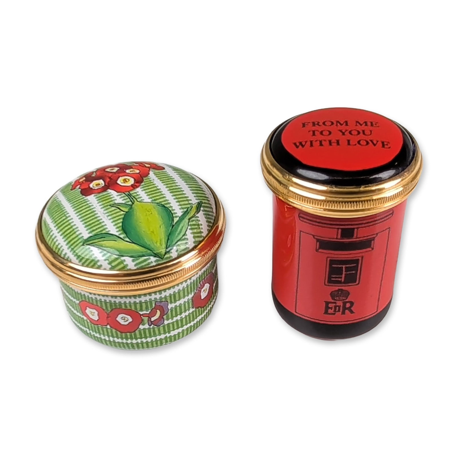 2pc Halcyon Days Enamel Trinket Boxes (1 of 4)