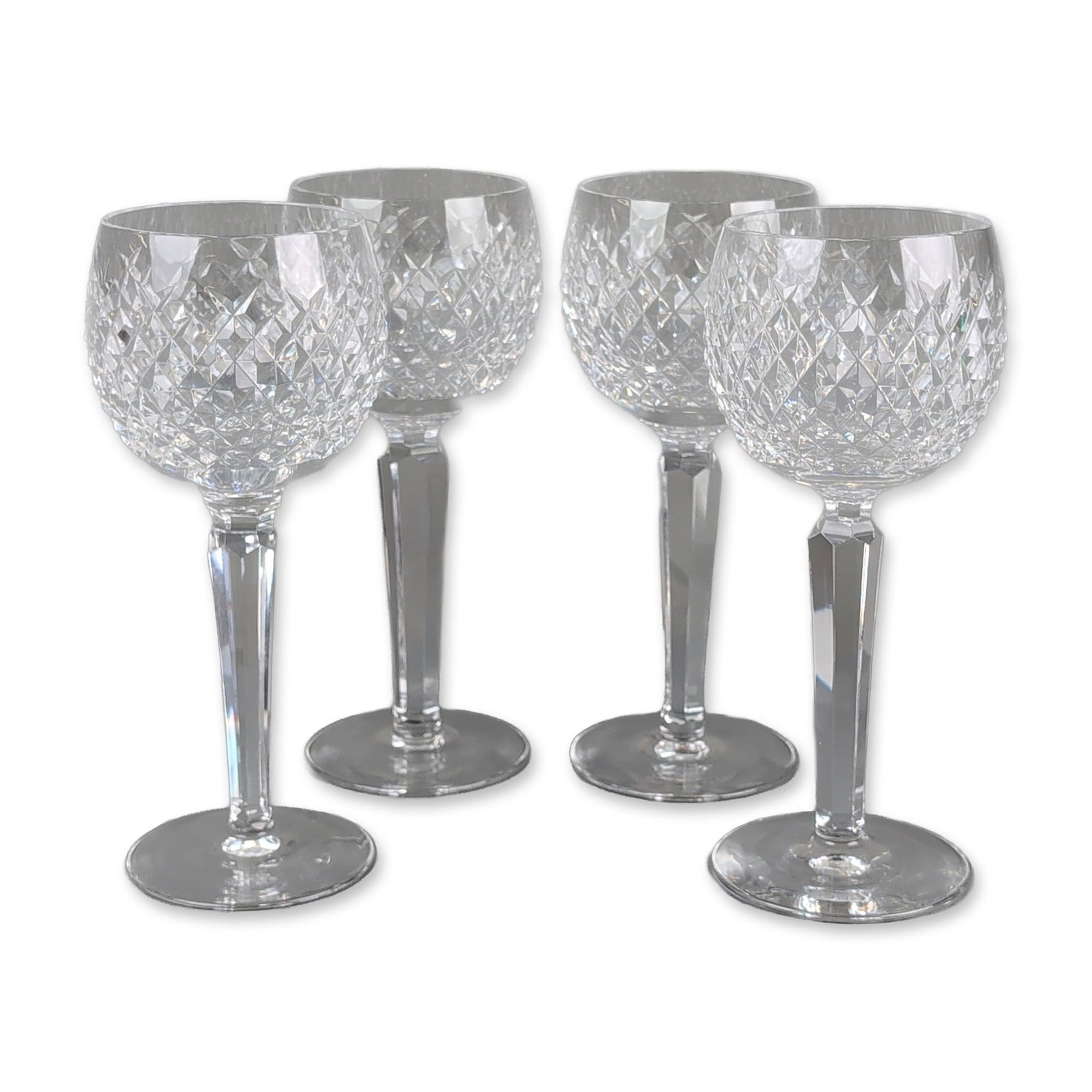 4pc Waterford Alana Cut Crystal Hock Wine Glasses (1 of 4)