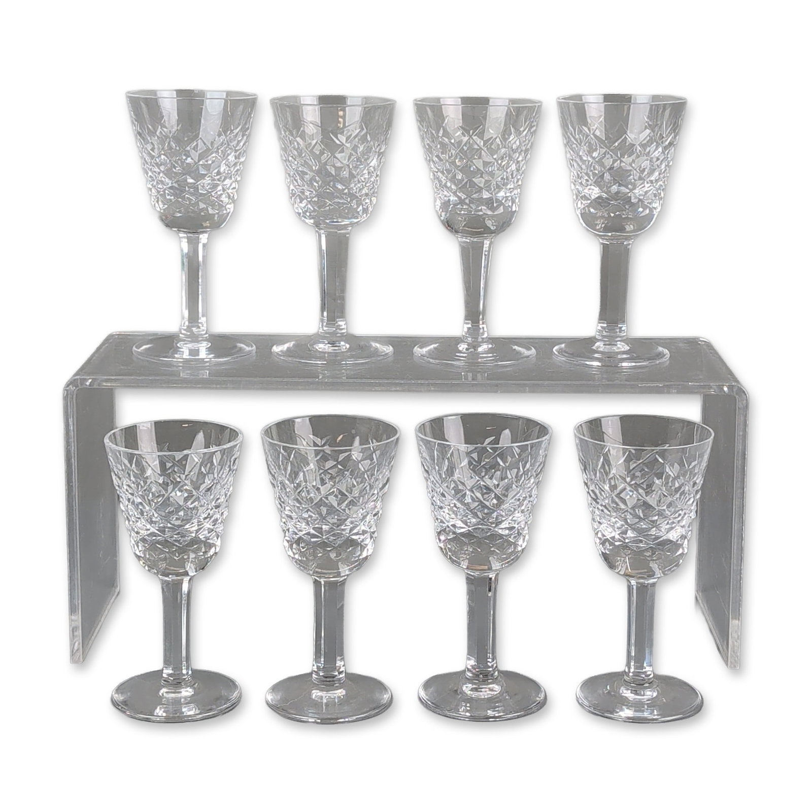 8pc Waterford Crystal Cordial Glasses, Alana Pattern (1 of 4)