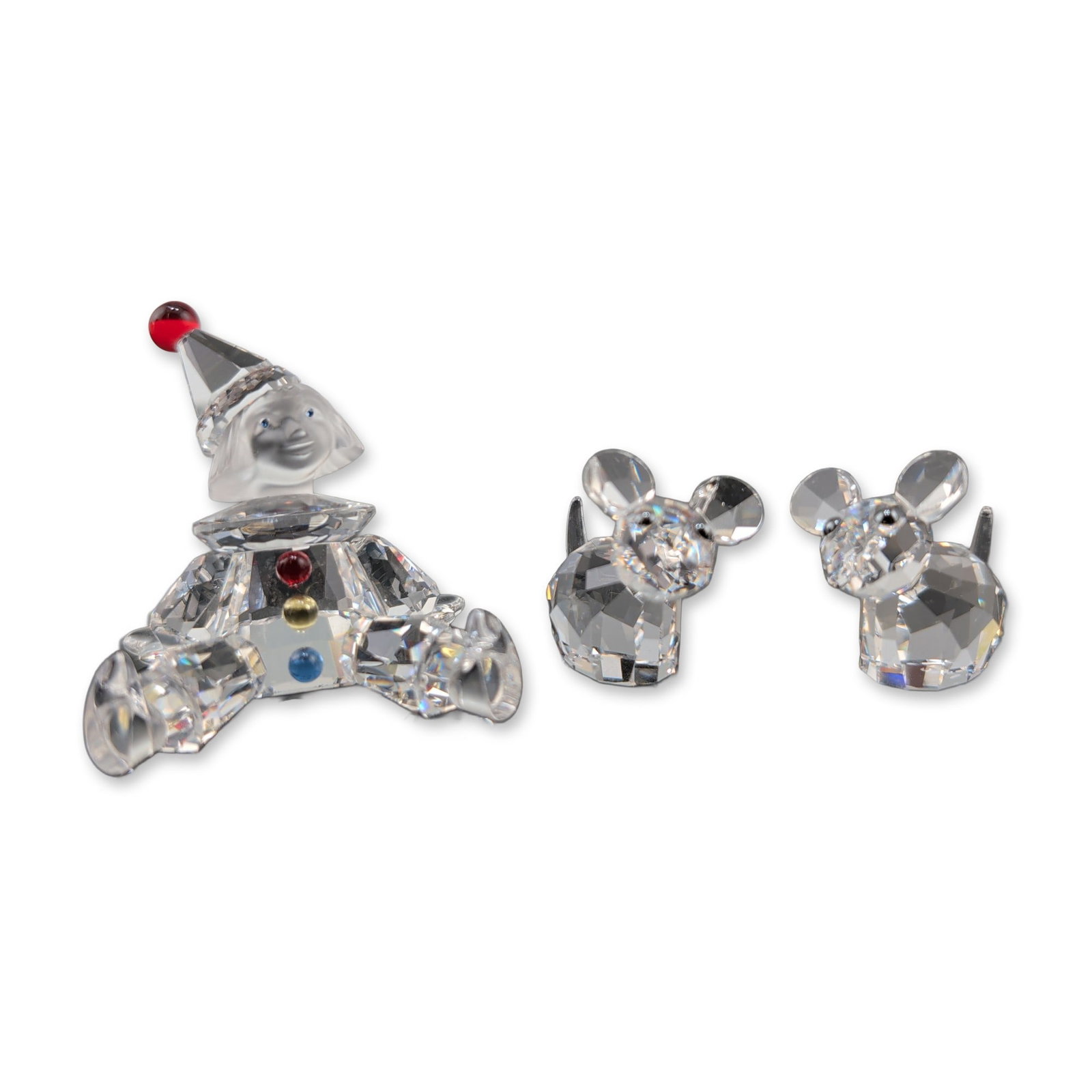 3pc Swarovski Crystal Puppet Clown and Lovlots Joe & Harry Mice (1 of 5)
