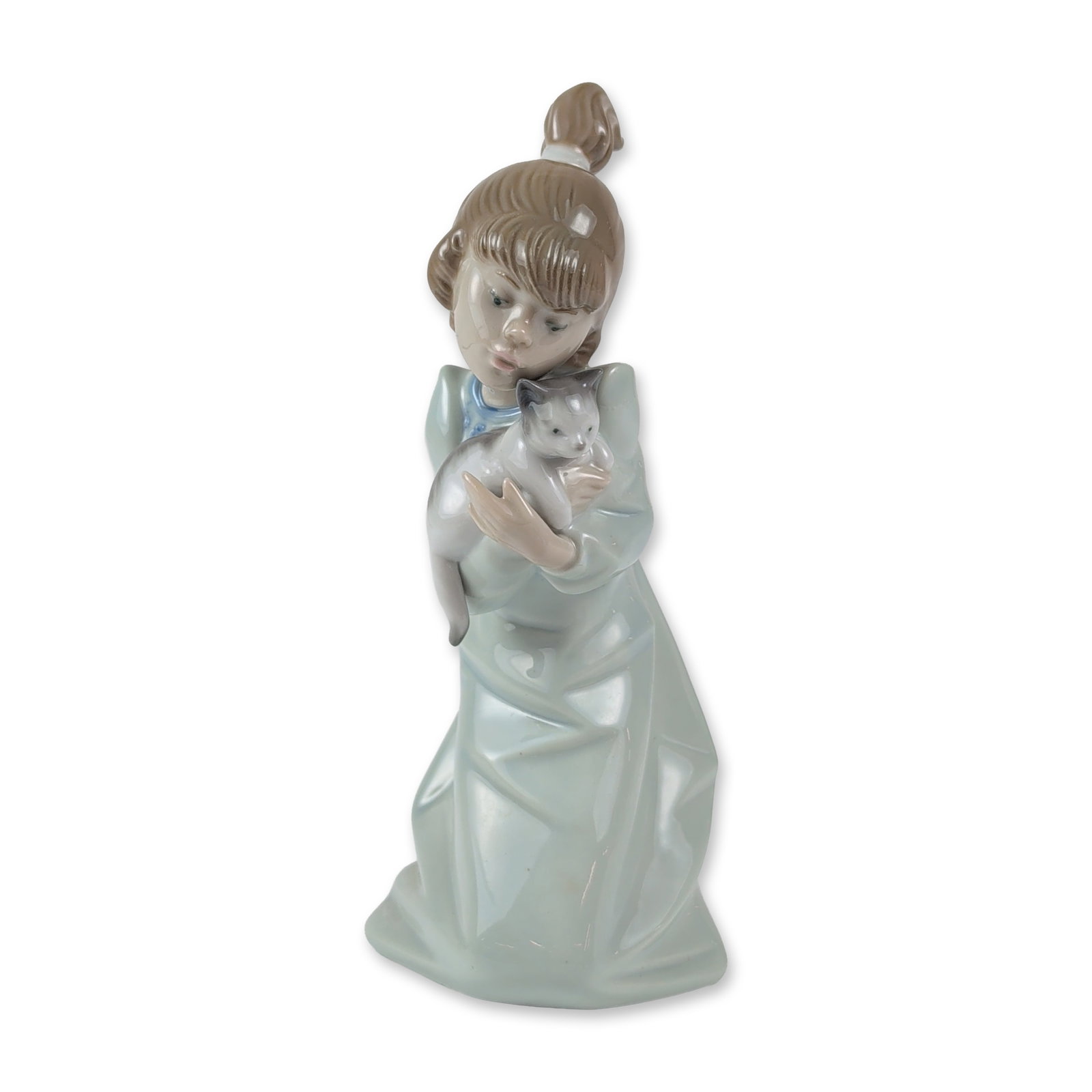 Lladro Glazed Porcelain Figurine, Sleepy Kitten 1005712 (1 of 5)