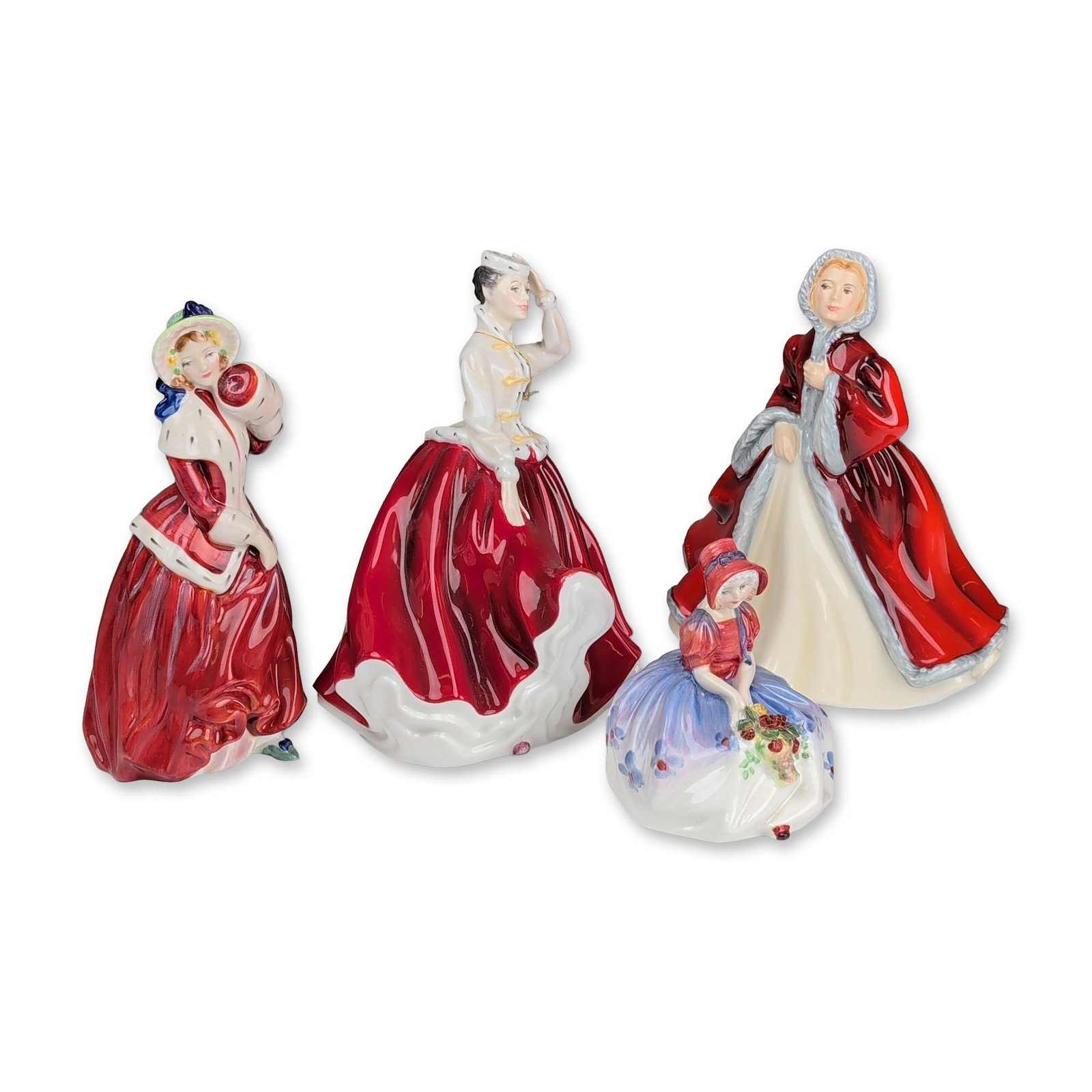 4pc Royal Doulton Figurines, Christmas Morn, Gail, Rachel, and Monica (1 of 3)