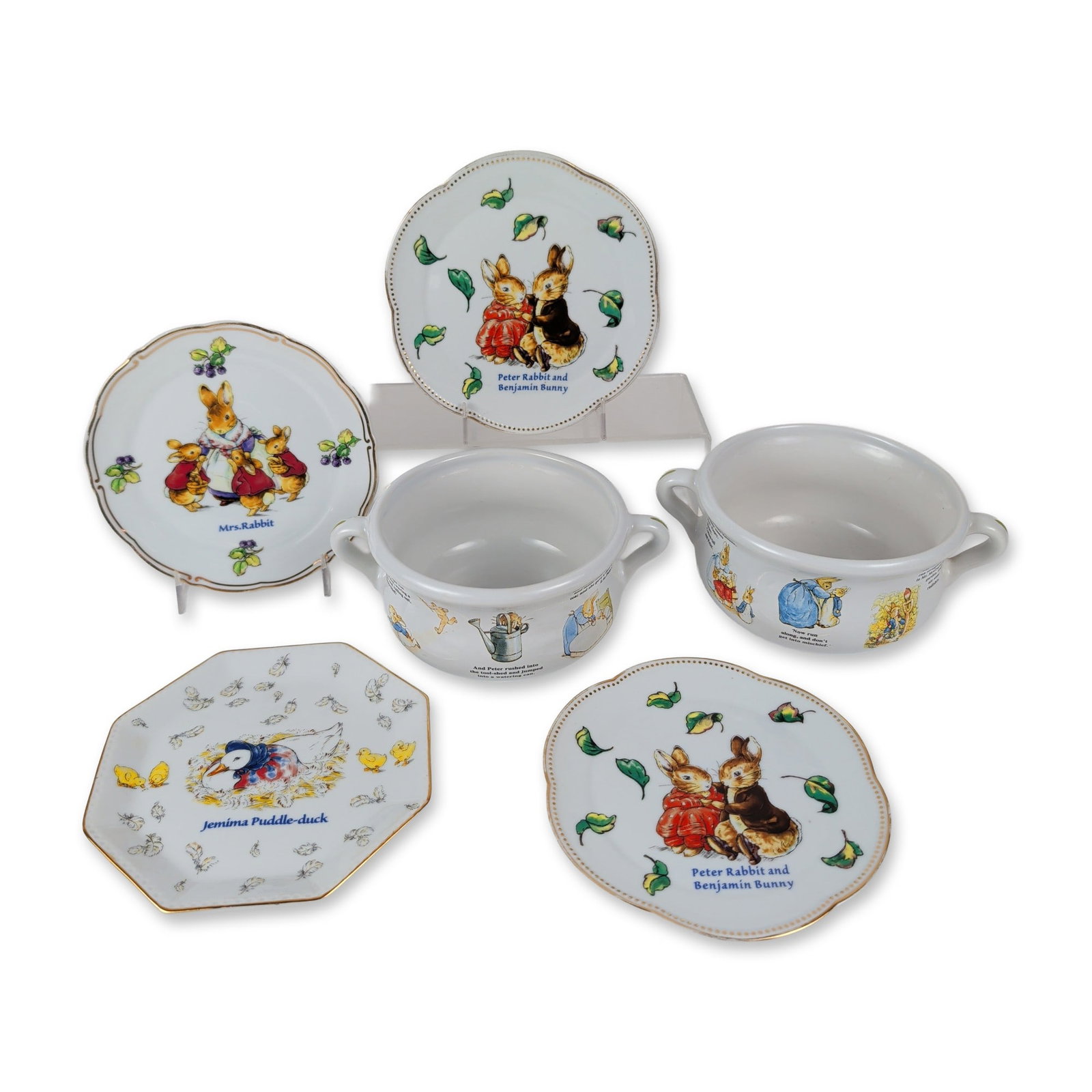 6pc Beatrix Potter Ceramic Children's Dish Set (1 of 6)