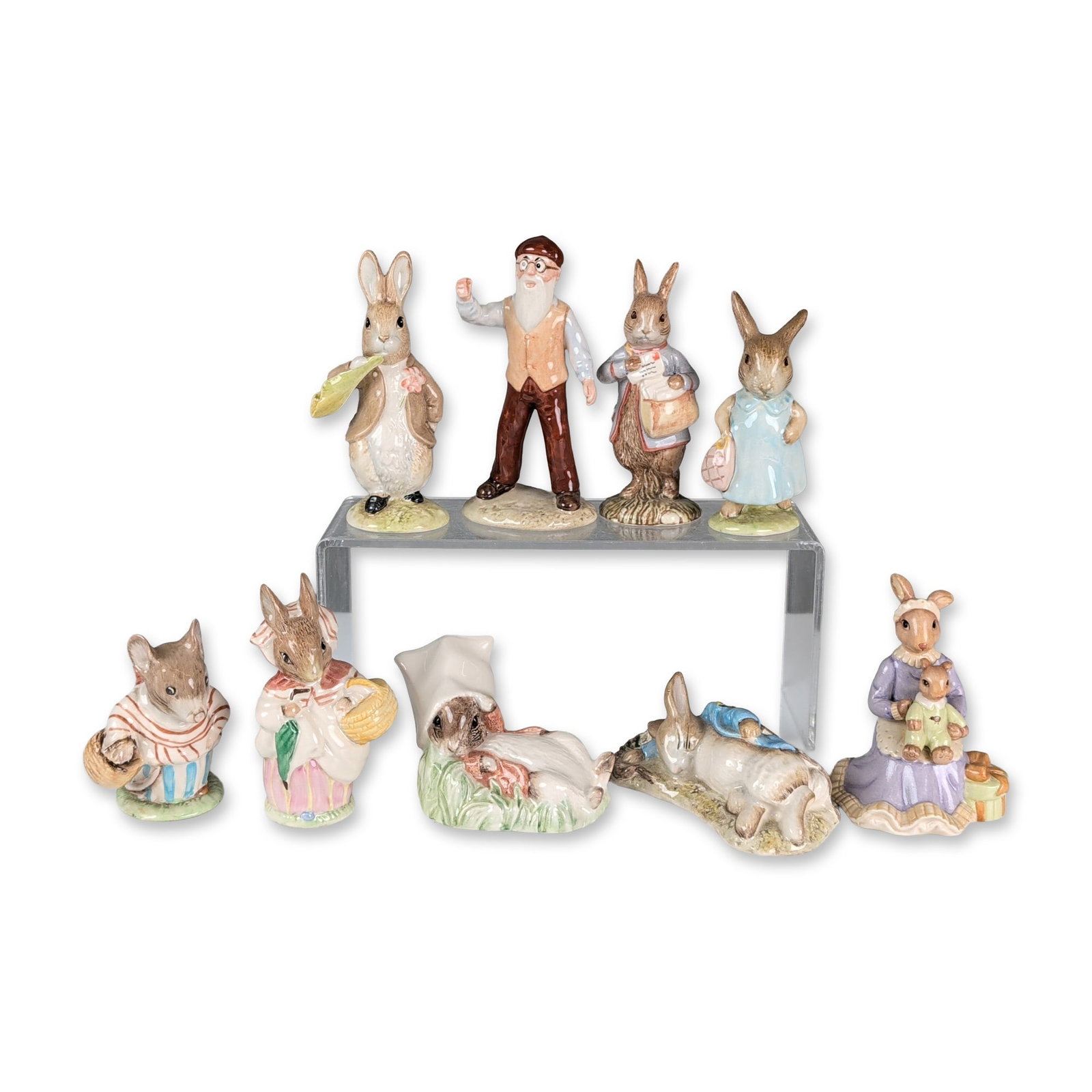 9pc Royal Albert and Royal Doulton Beatrix Potter Figurines (1 of 3)