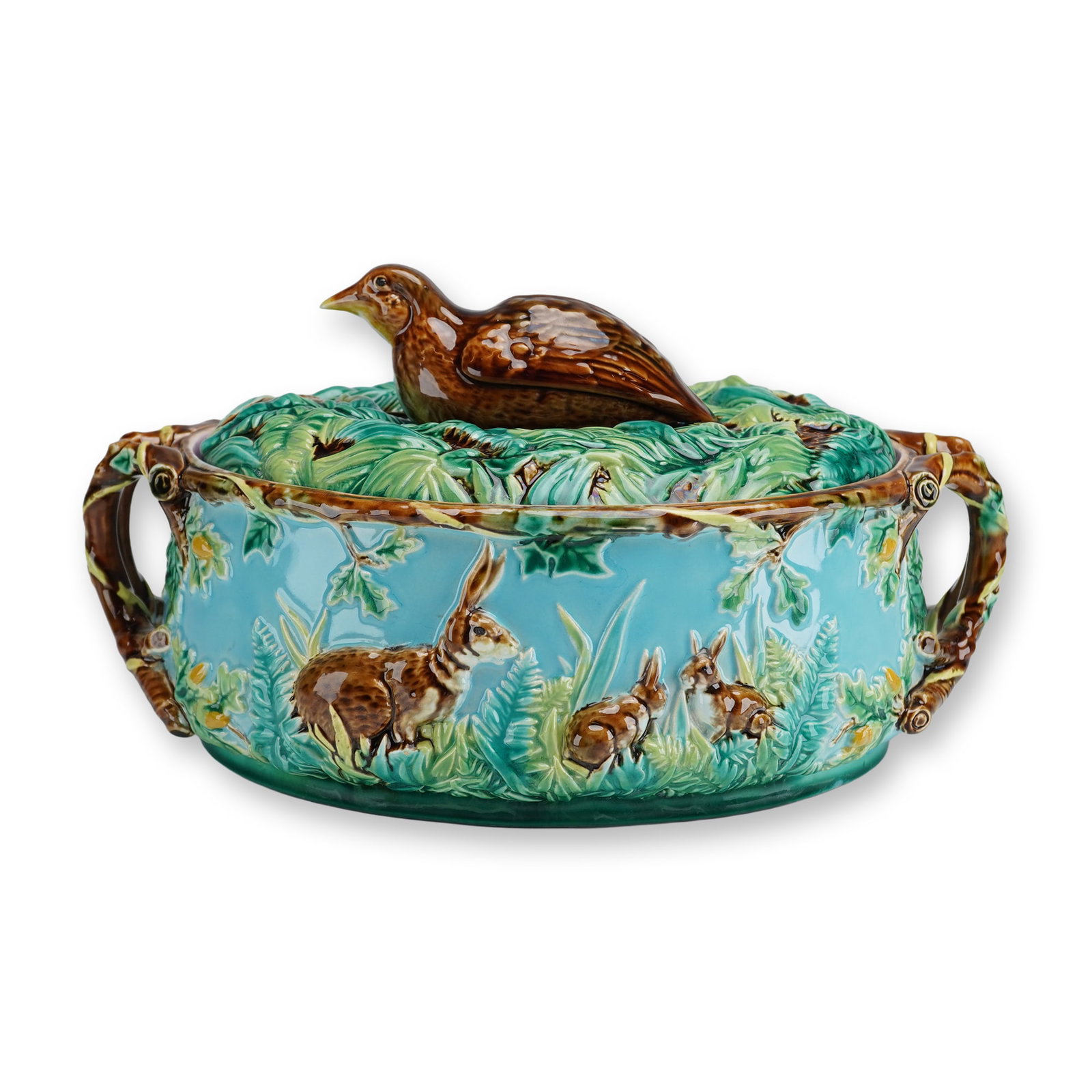 A George Jones Majolica Game Tureen with Cover (1 of 5)