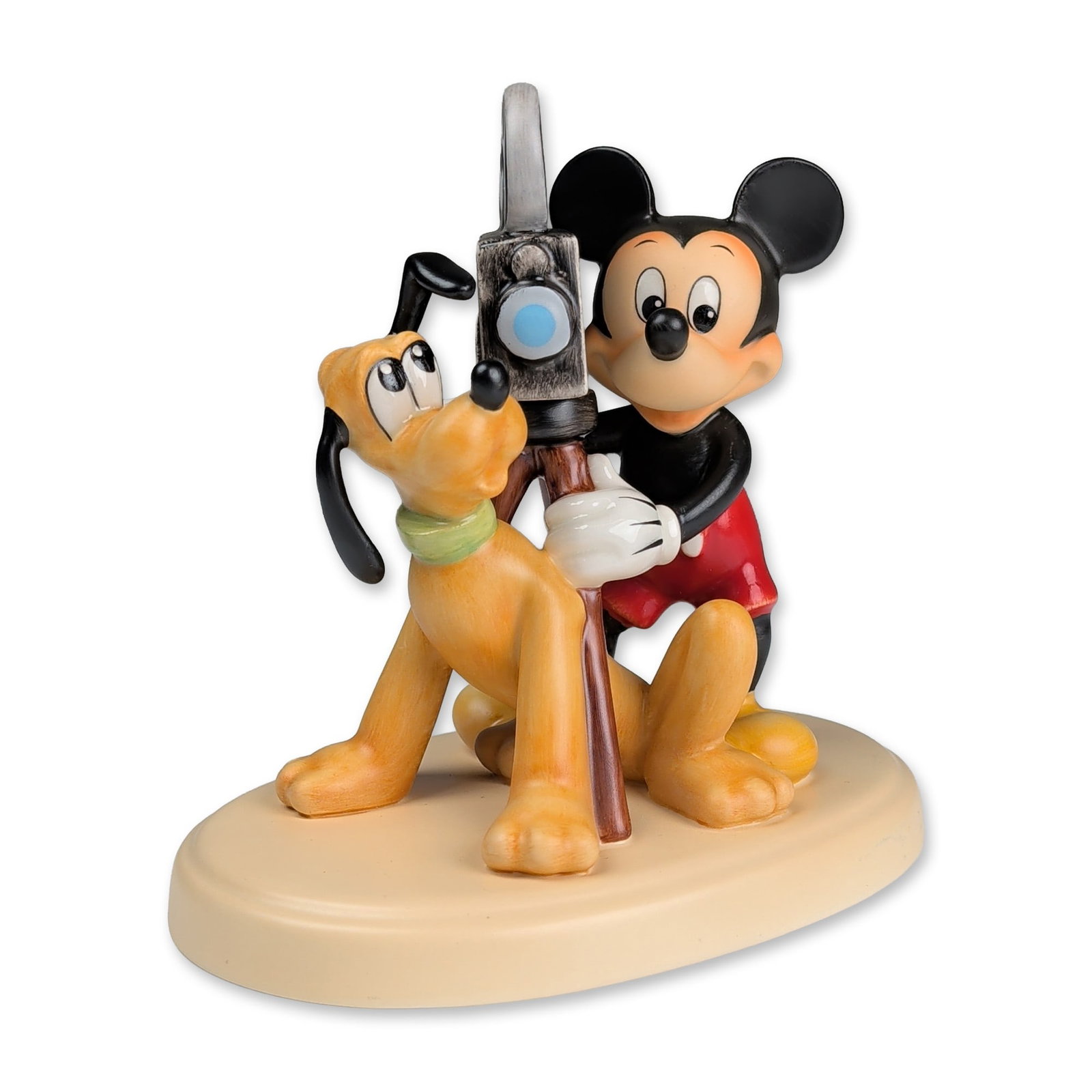 Goebel Disney Porcelain Figurine, Reel Friend: Mickey Mouse and Pluto (1 of 5)