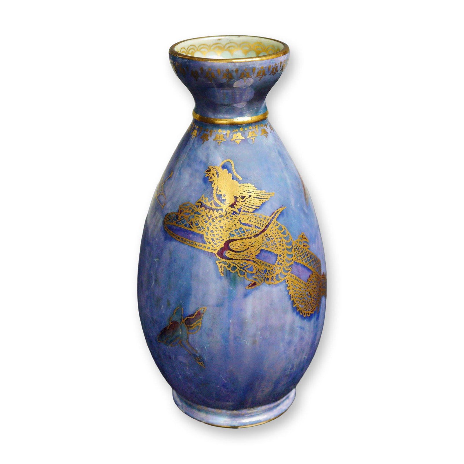 Wedgwood Fairyland Lustre Dragons and Geese Small Vase, Z4829 (1 of 3)