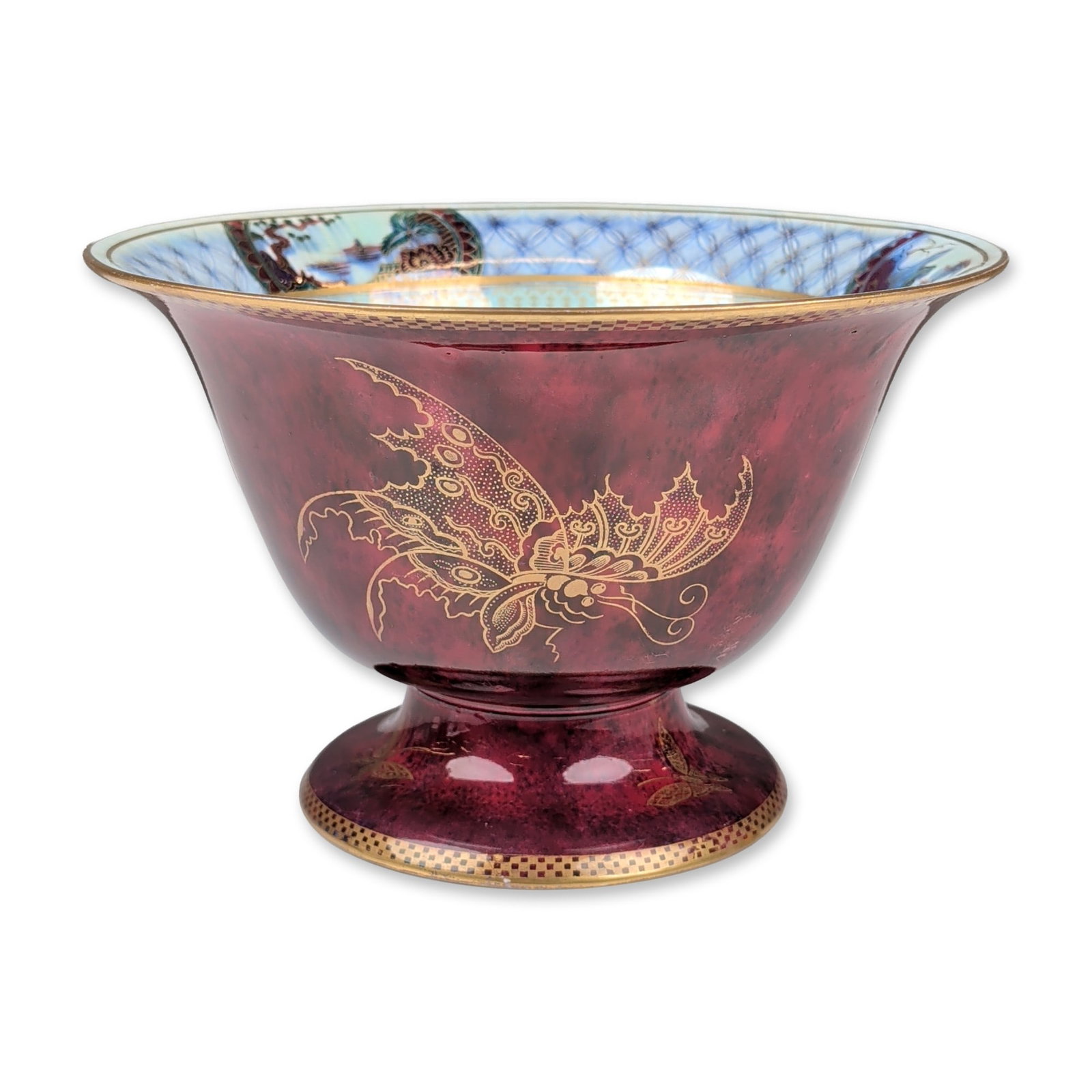 Wedgwood Fairyland Lustre Butterfly Footed Bowl, Z4827 (1 of 5)