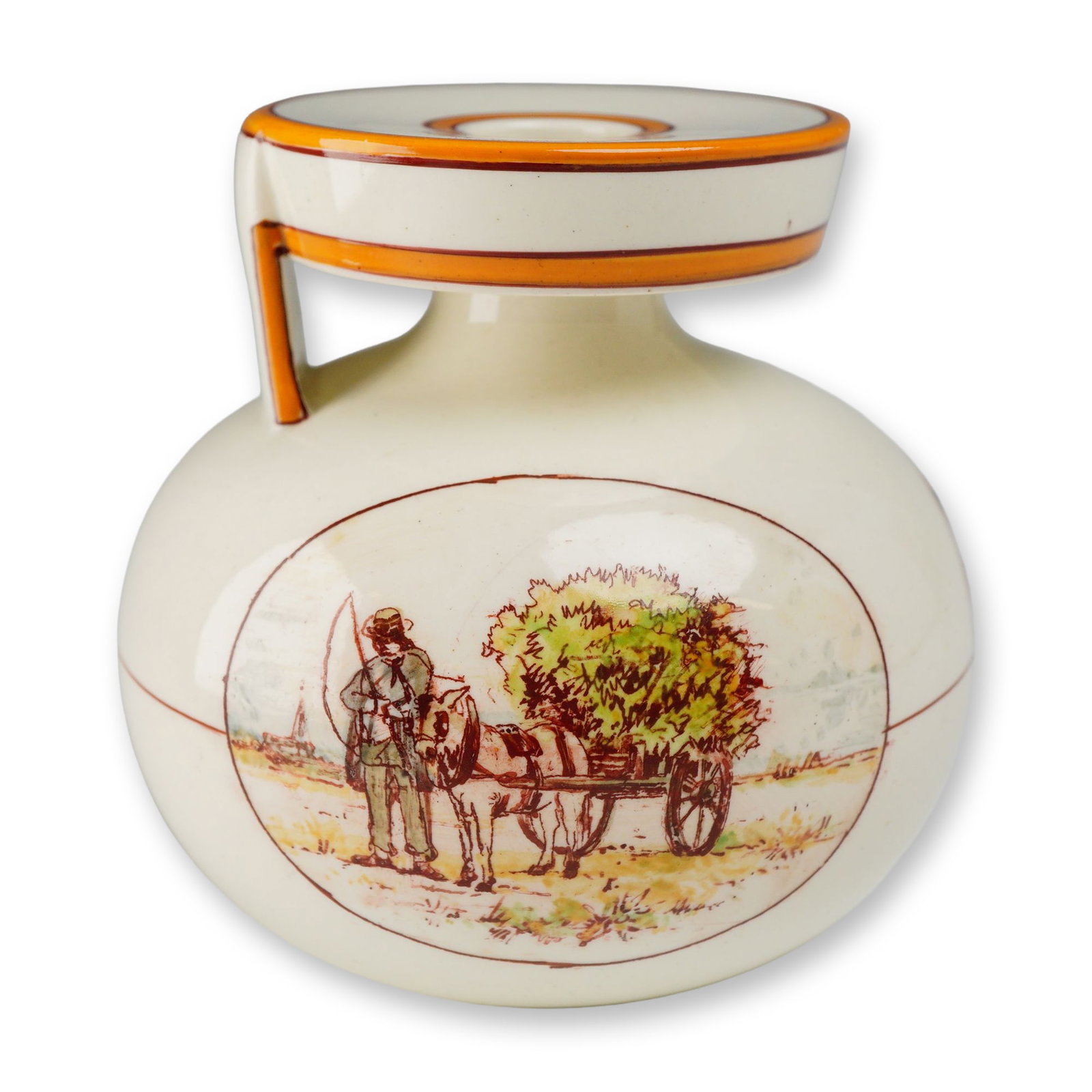 Rare Wedgwood Queensware Aryballos Vase by Emile Lessore (1 of 4)