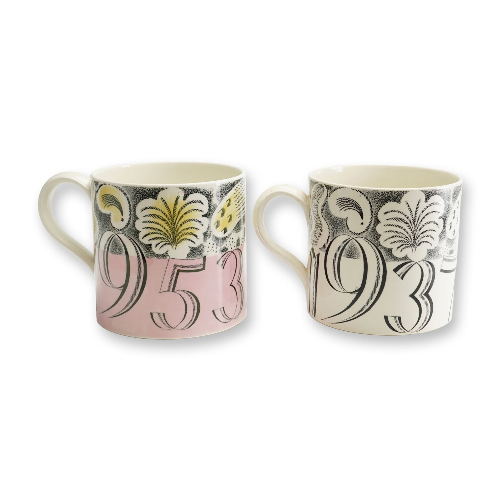 2pc Wedgwood Eric Ravilious Commemorative Coronation Mugs (1 of 3)