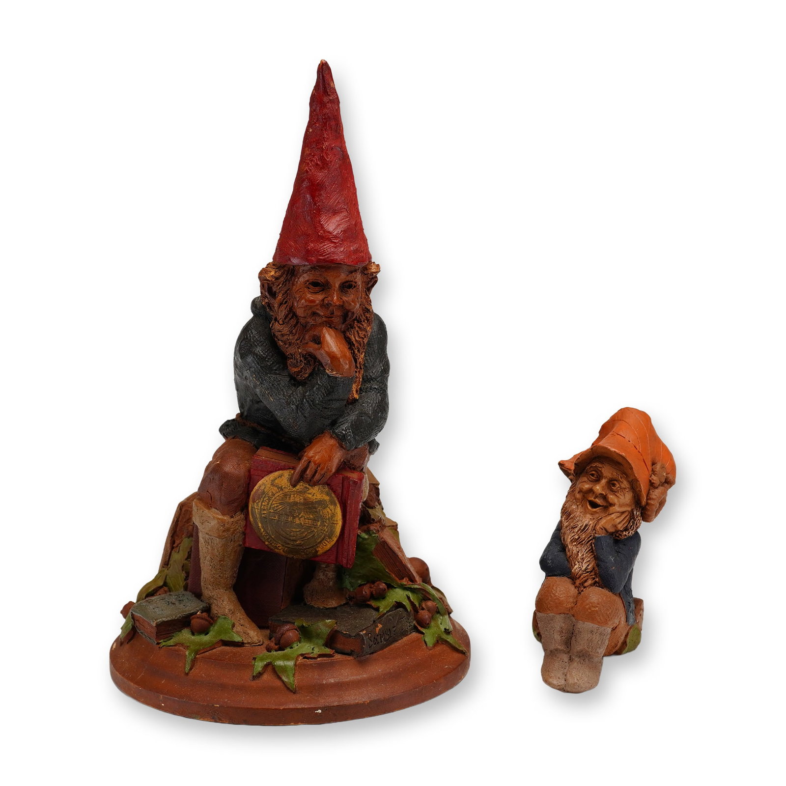 Two Cairn Studios Tom Clark Gnome Figurines, Curtis and Corky (1 of 3)