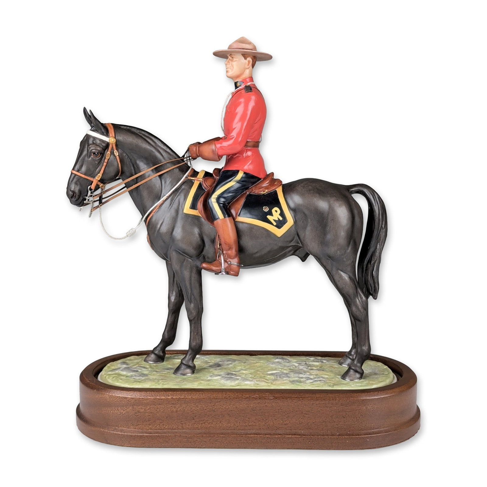 Royal Worcester by Doris Lindner Bone China Figrine with Base, Royal Canadian Mounted Policeman (1 of 6)