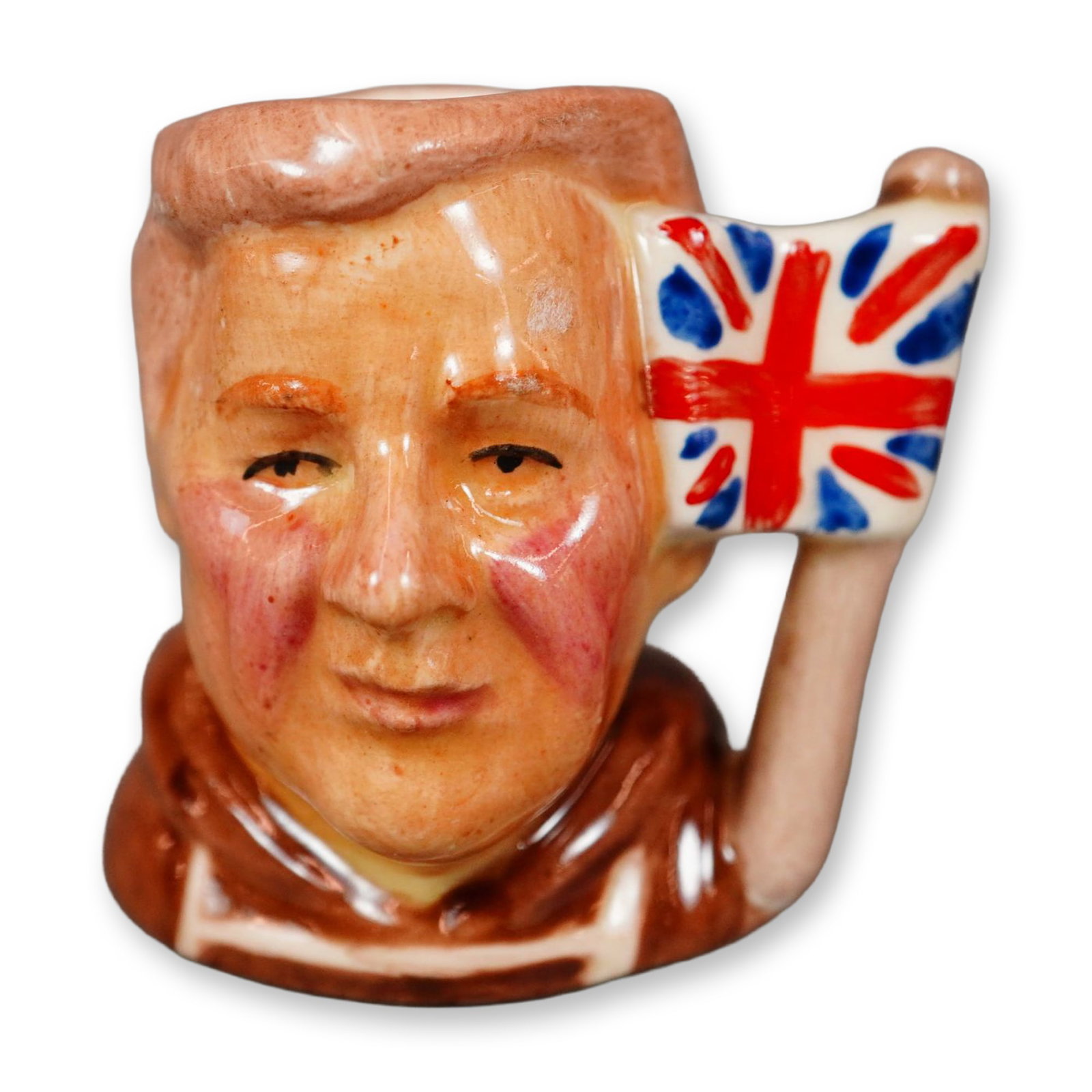 Royal Doulton Prototype Colorway Tiny Character Jug, Captain Scott (1 of 3)