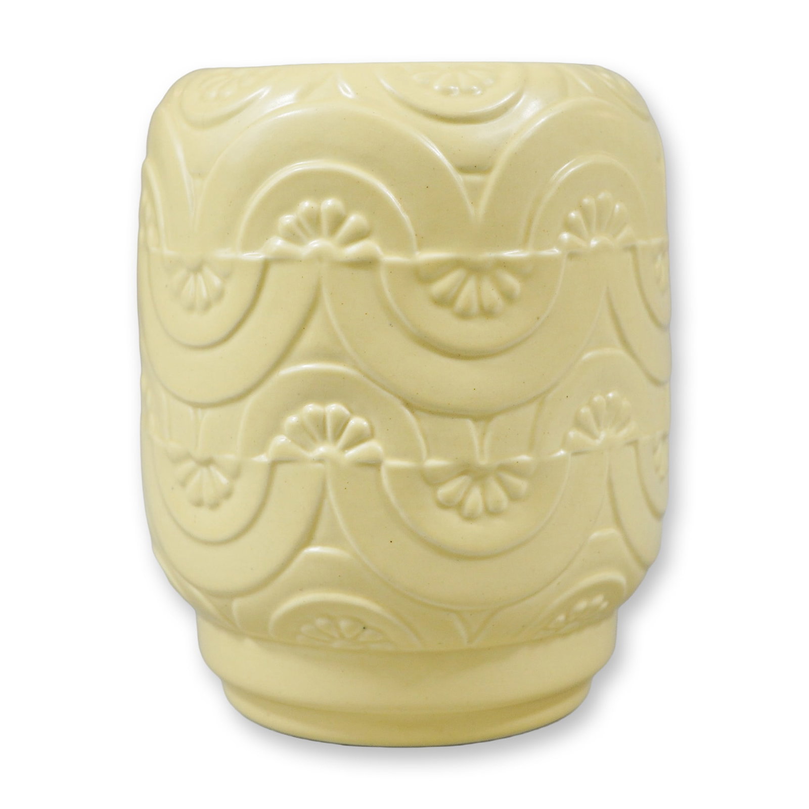 Wedgwood Queensware Matte Straw Glaze Vase Designed by Erling Olsen (1 of 3)