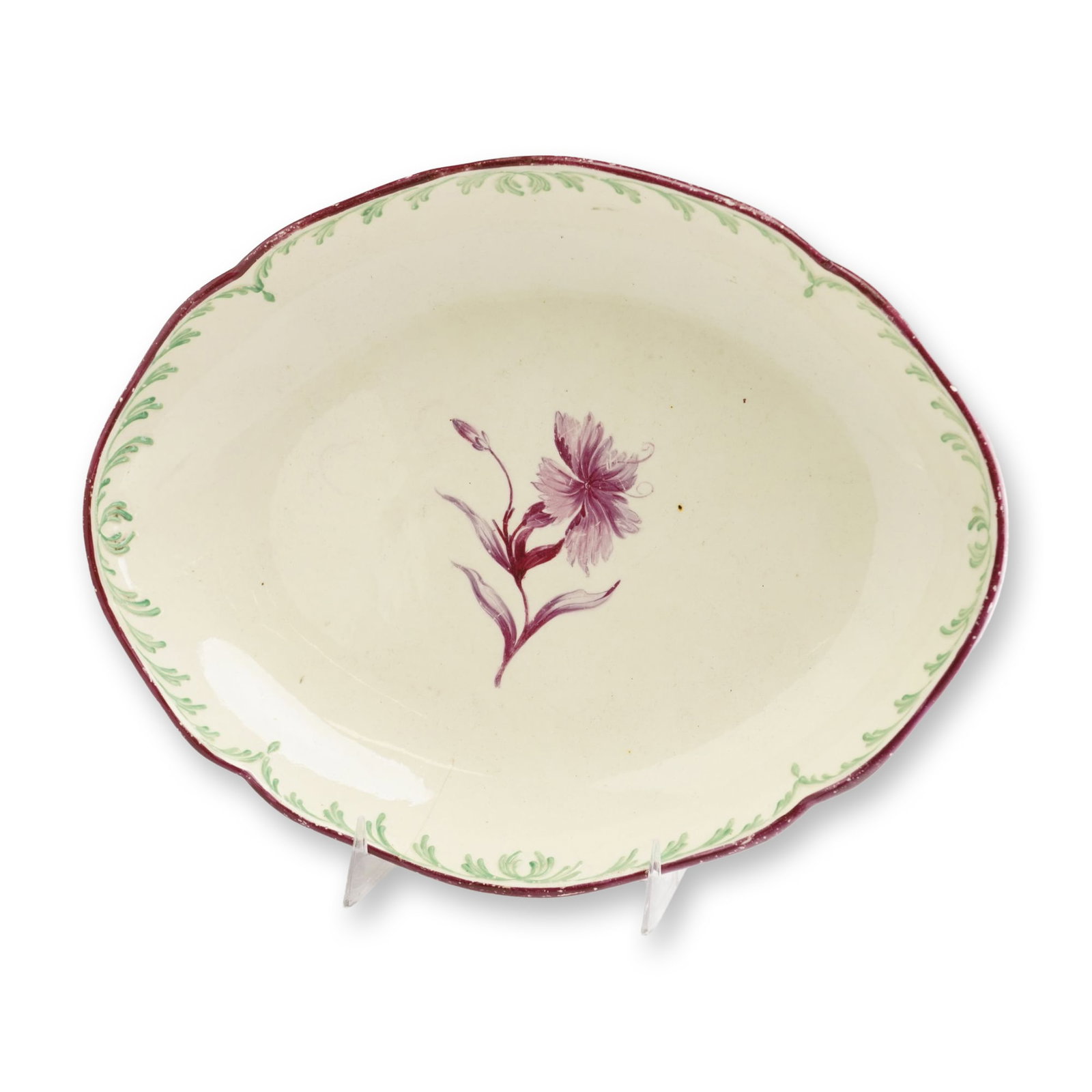 Wedgwood Decorated Creamware Oval Platter (1 of 3)