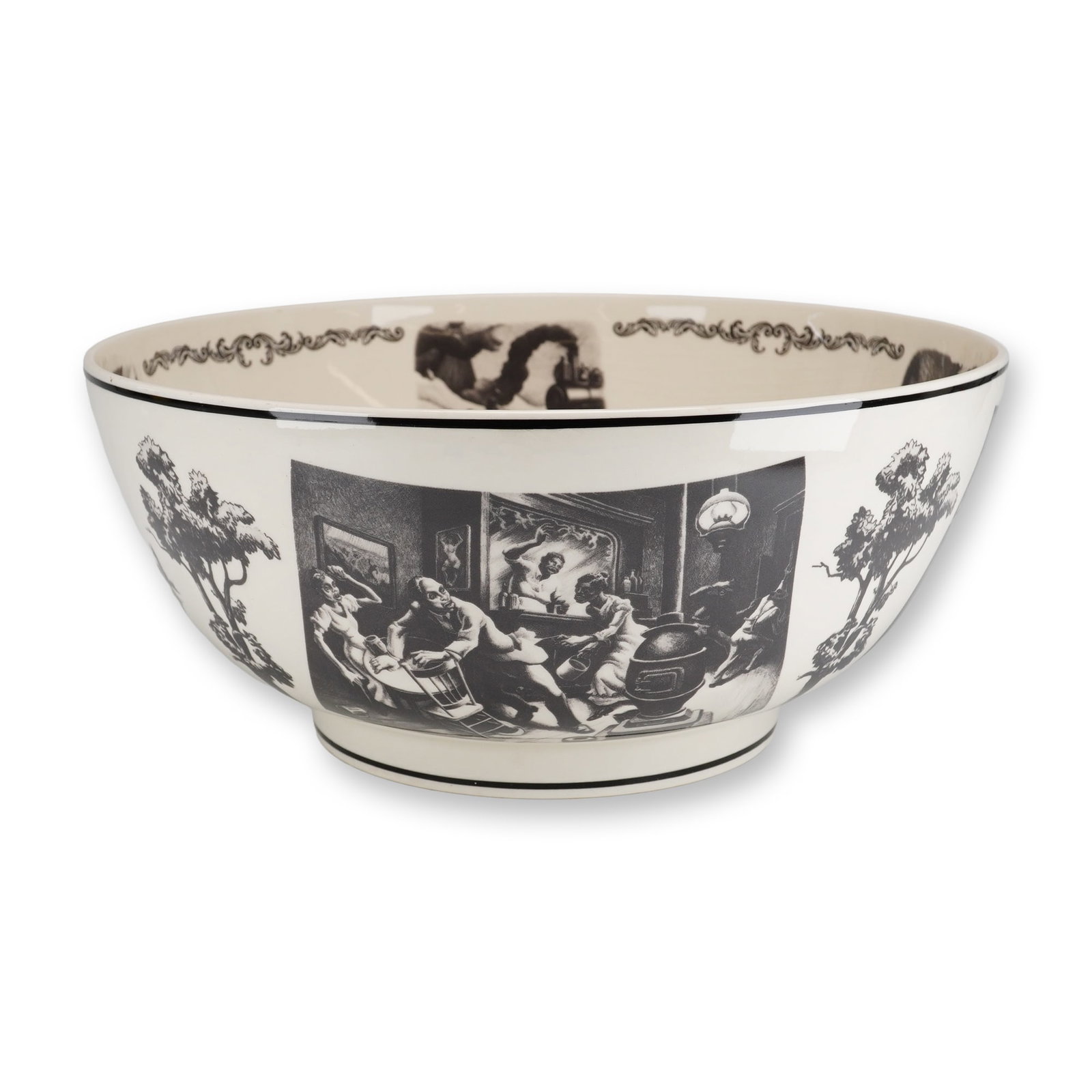 Wedgwood Earthenware Bowl, Thomas Hart Benton Commemorative (1 of 5)