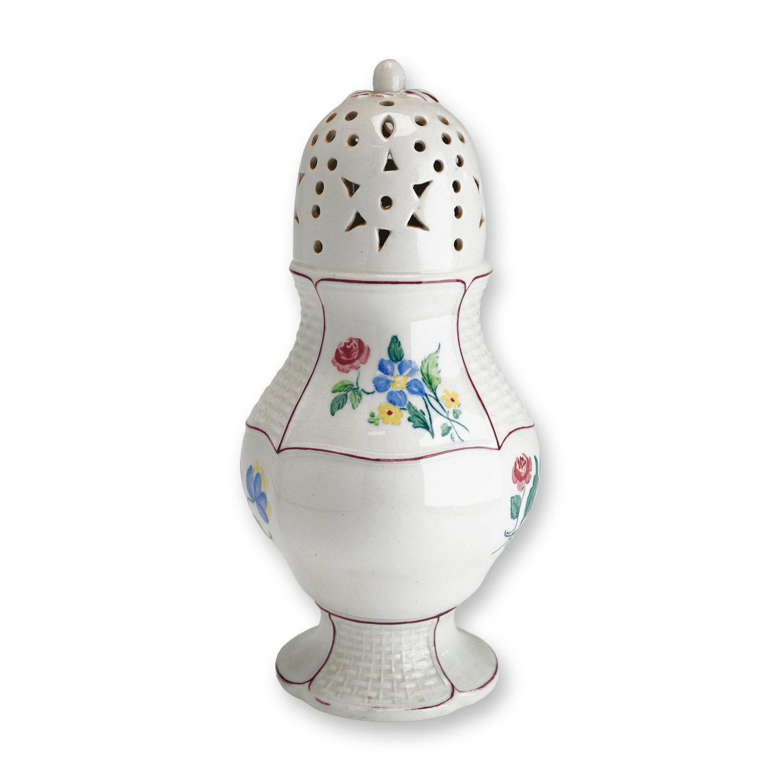 Wedgwood Pearlware Floral Sugar Caster (1 of 4)
