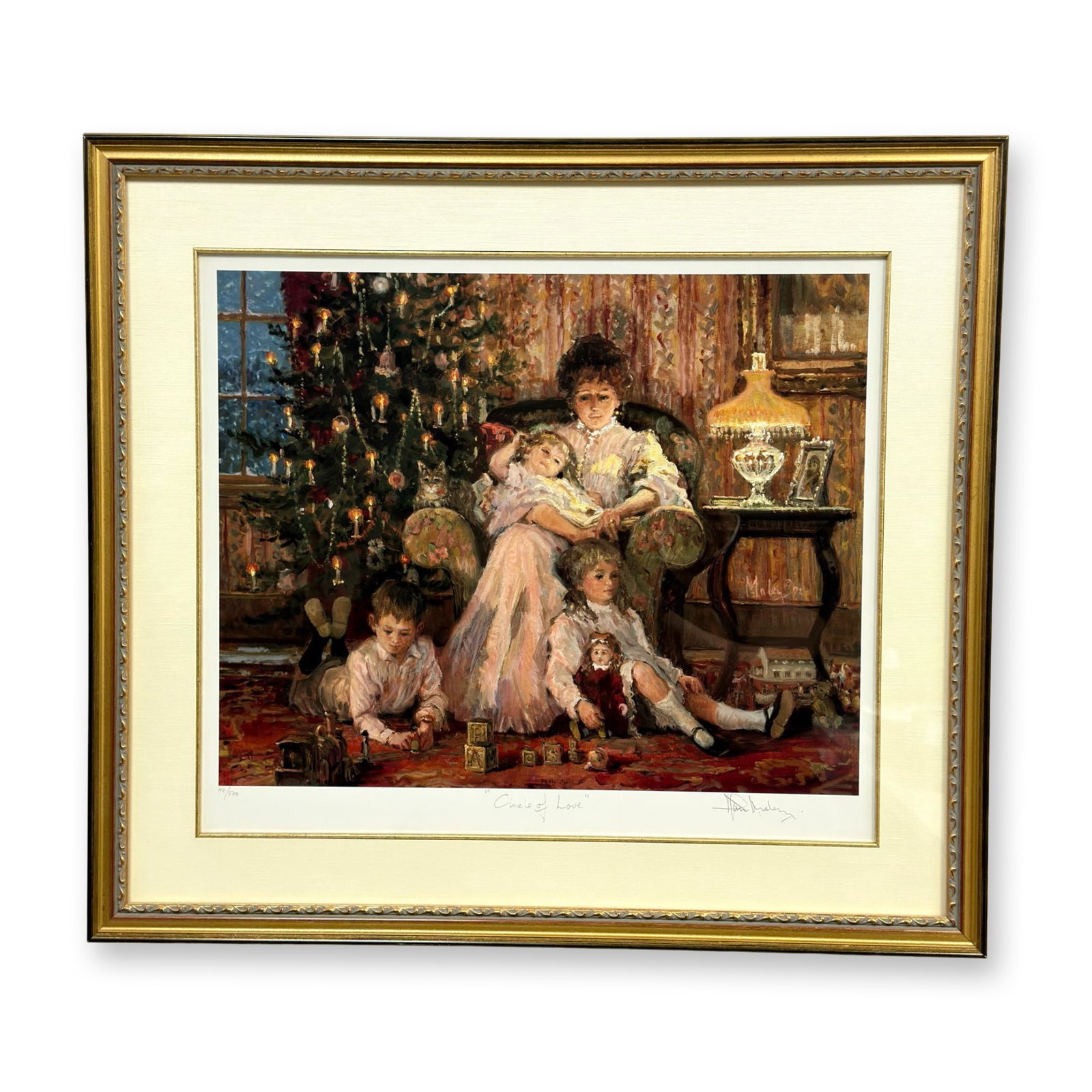 Alan Maley (English, 1931-1995), Limited Edition Lithograph Print, Circle of Love, Signed (1 of 6)