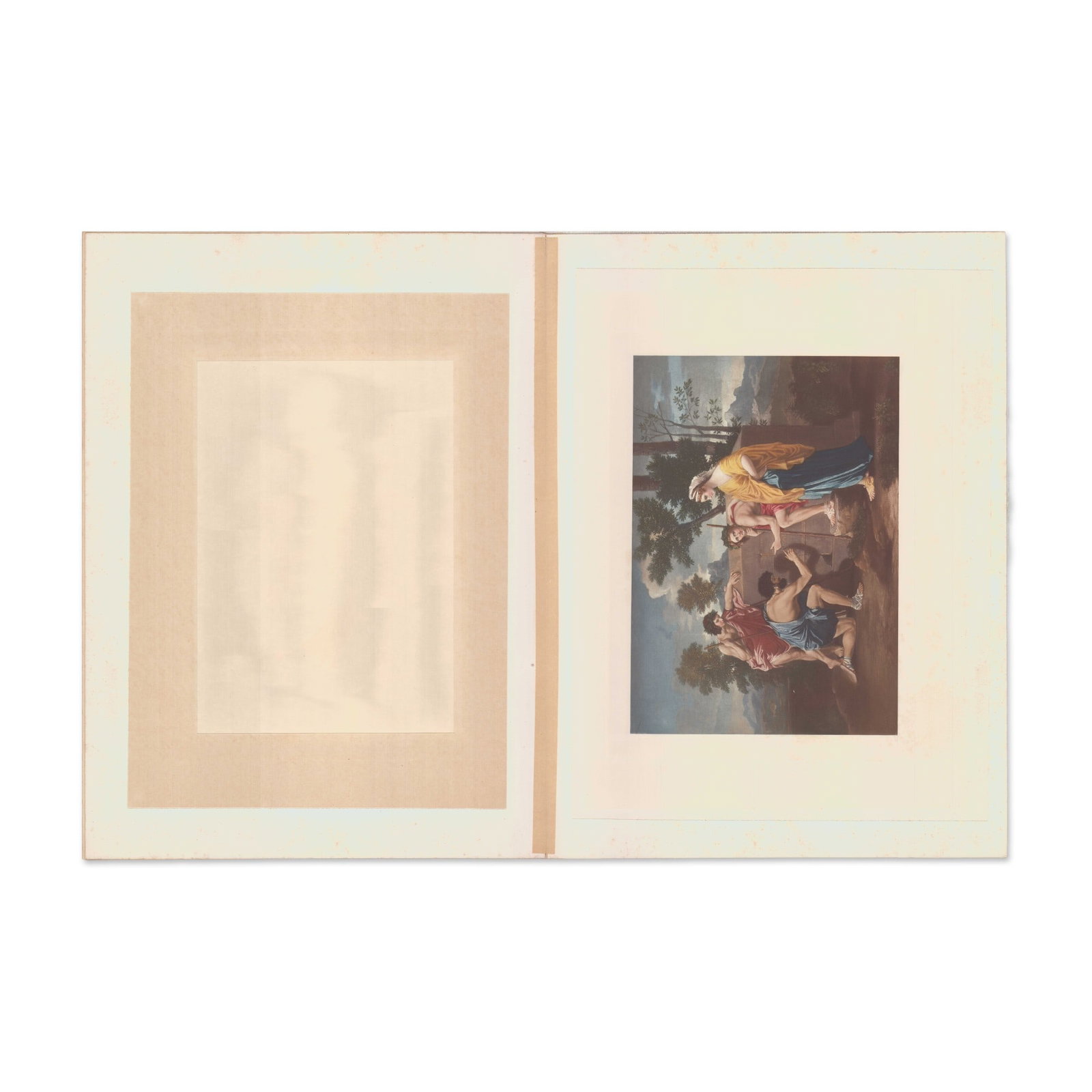 Nicolas Poussin Chromolithograph Shepherds in Arcadia Et in Arcadia Ego (1 of 1)